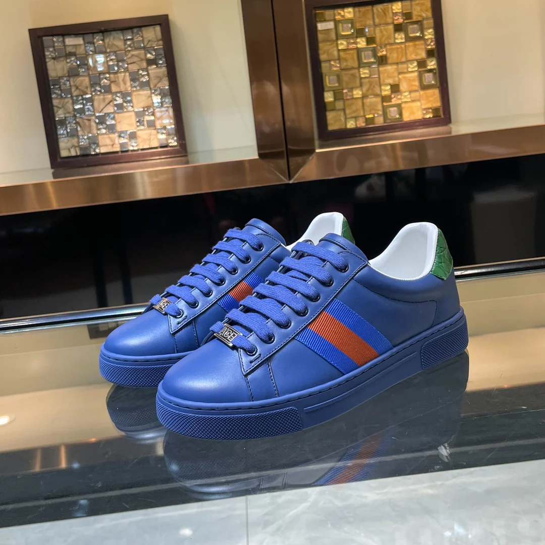 Gucci White Leather Sneakers With Web Stripes - Sneaker Replica Workshop