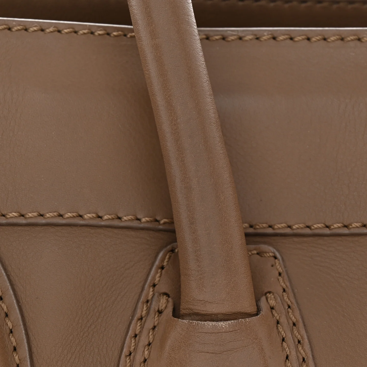 Smooth Calfskin Mini Luggage Camel - Top Club