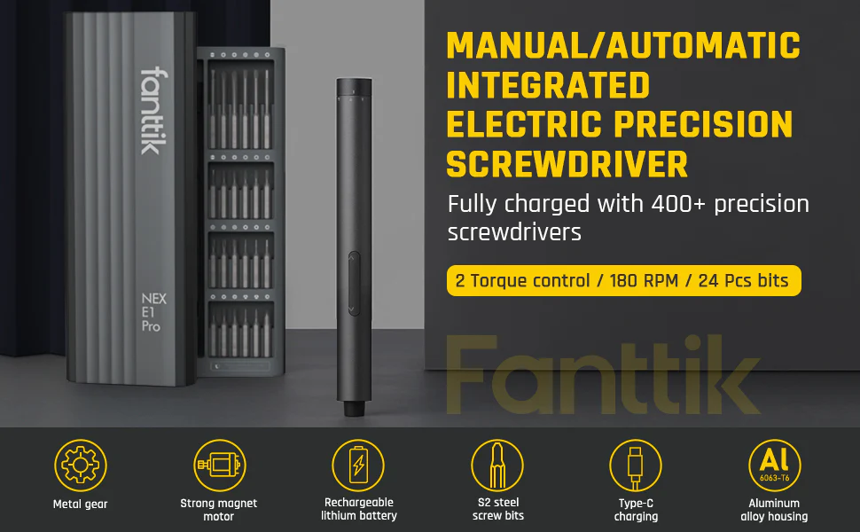 Fanttik E1 PRO Mini Precision Electric Screwdriver