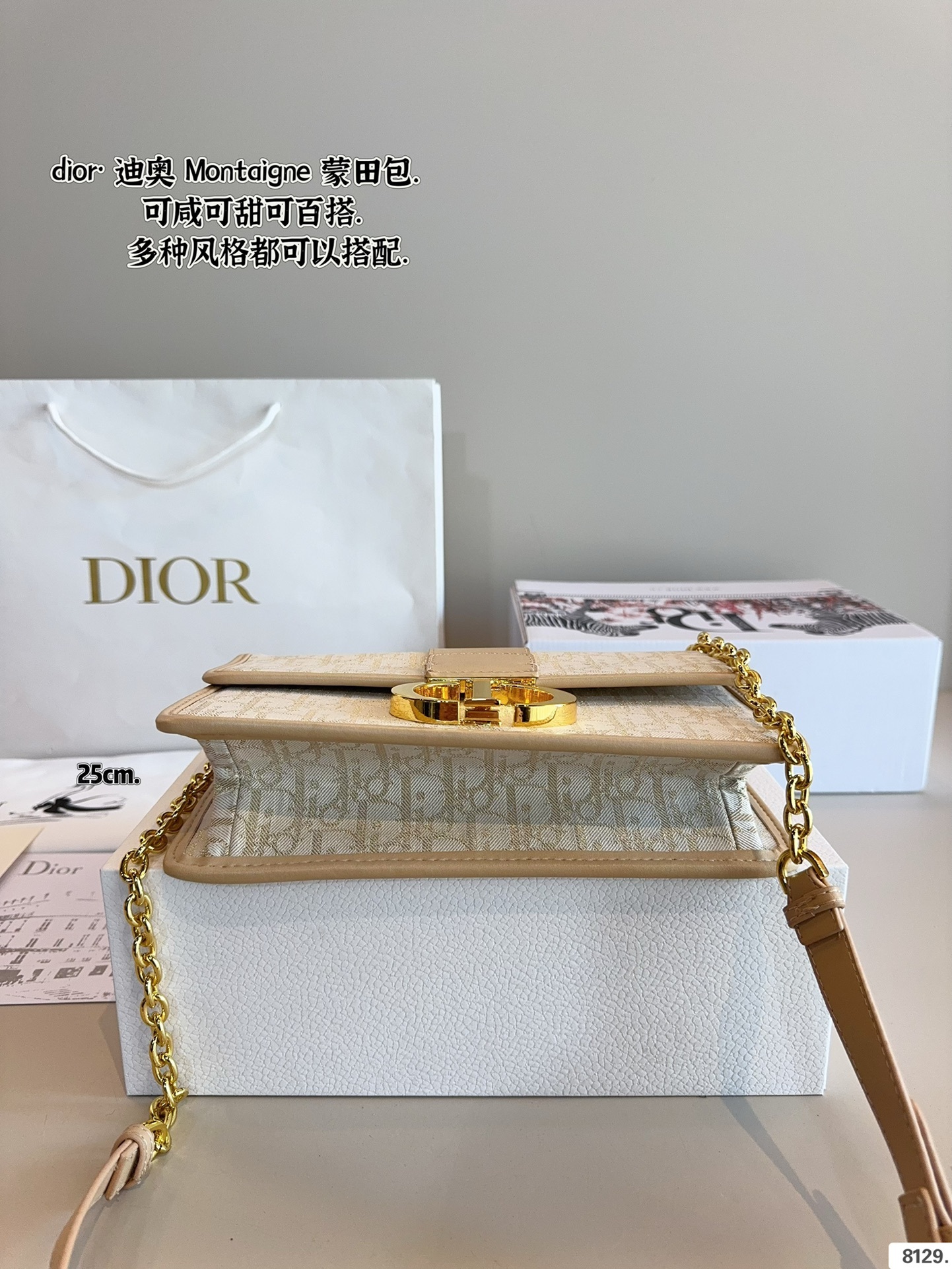 D new arrival Montaigne bag size: 25/21cm - Top Club
