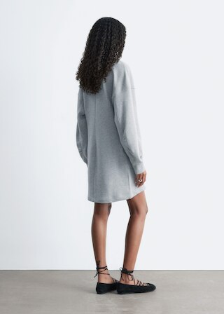 & Other Stories TURTLENECK JERSEY MINI DRESS
