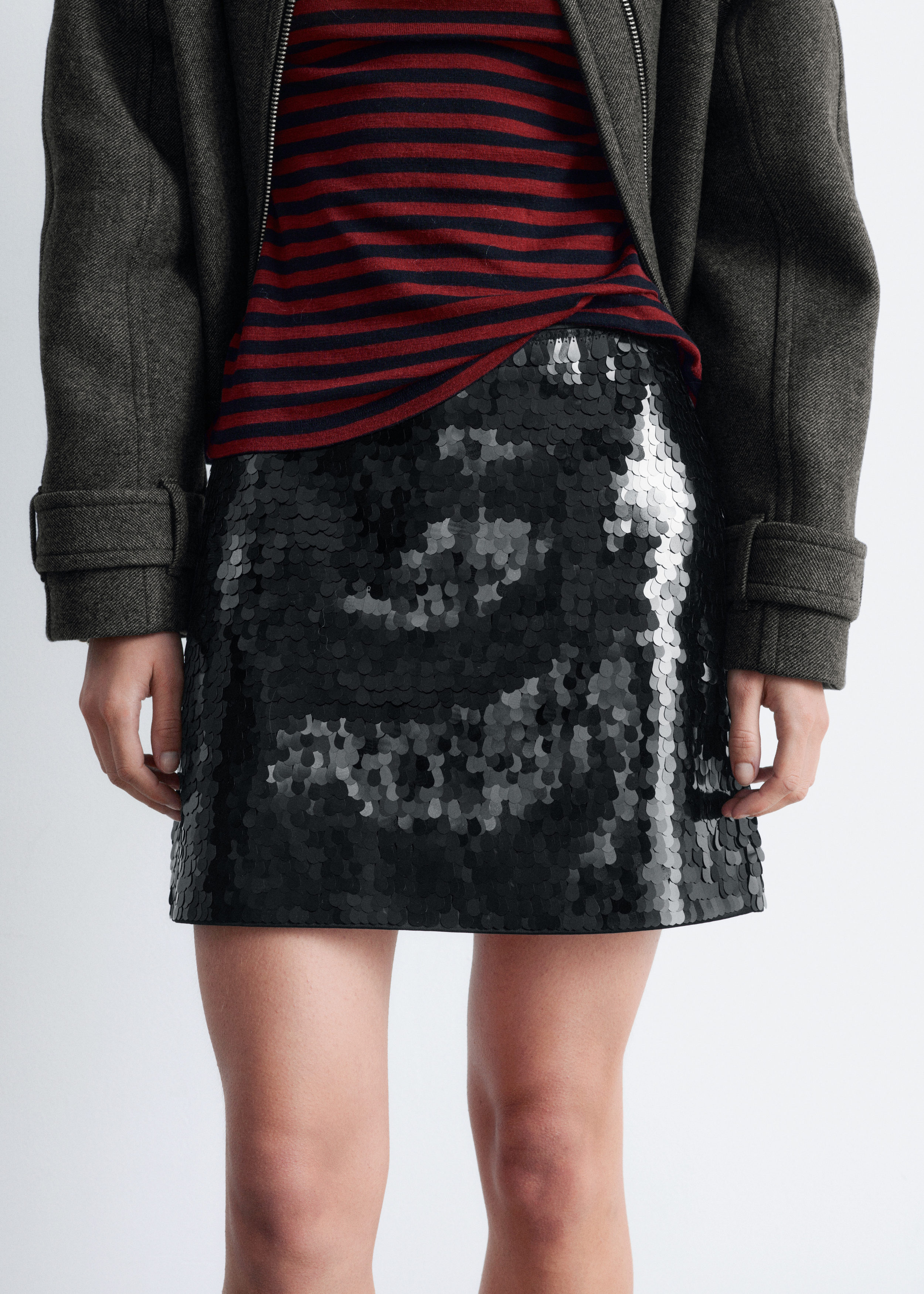& Other Stories SEQUIN MINI SKIRT