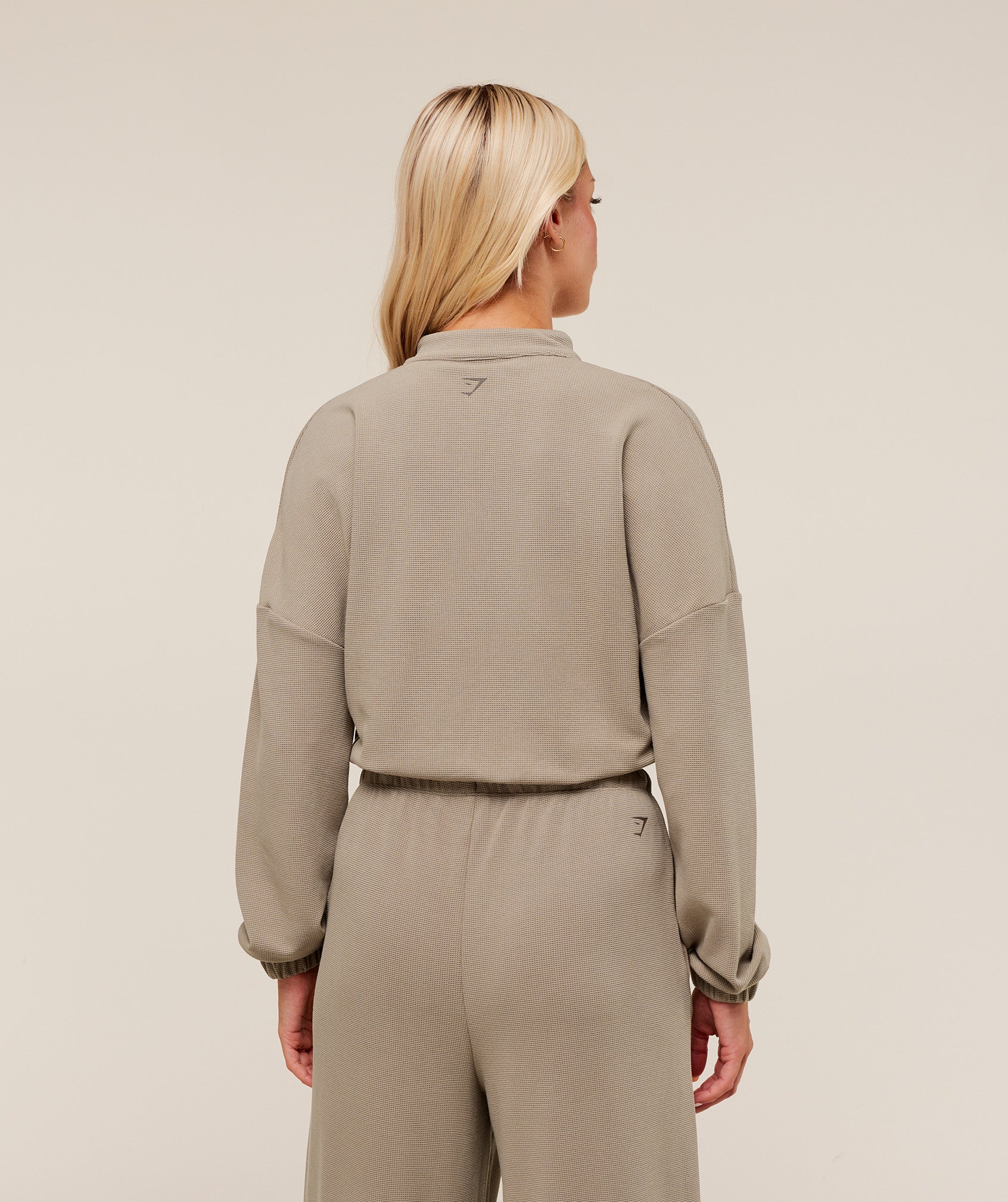 COACH Waffle Midi Zip Up Jacket