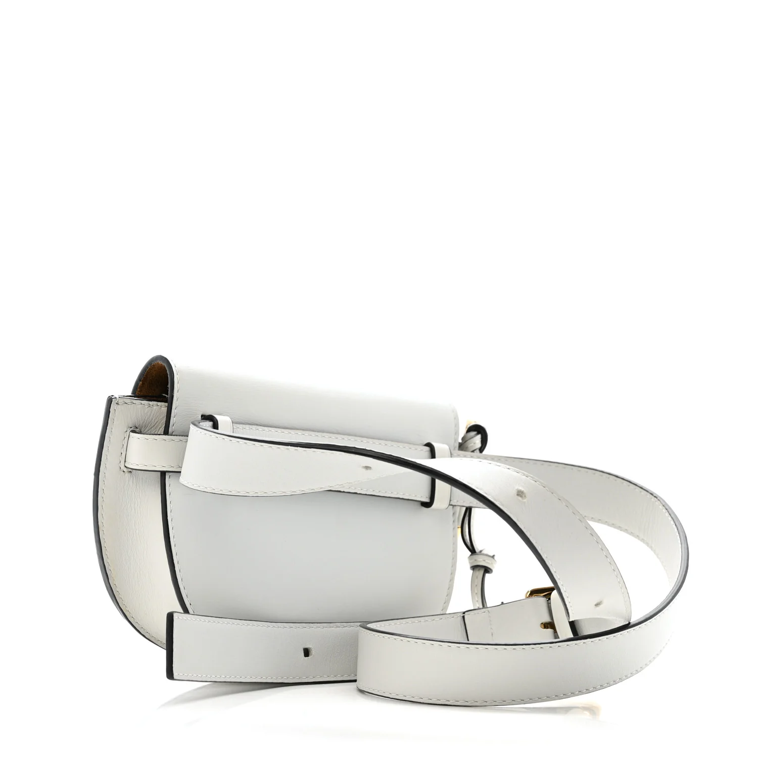 Calfskin Mini Gate Belt Bag Kaolin - Top Club