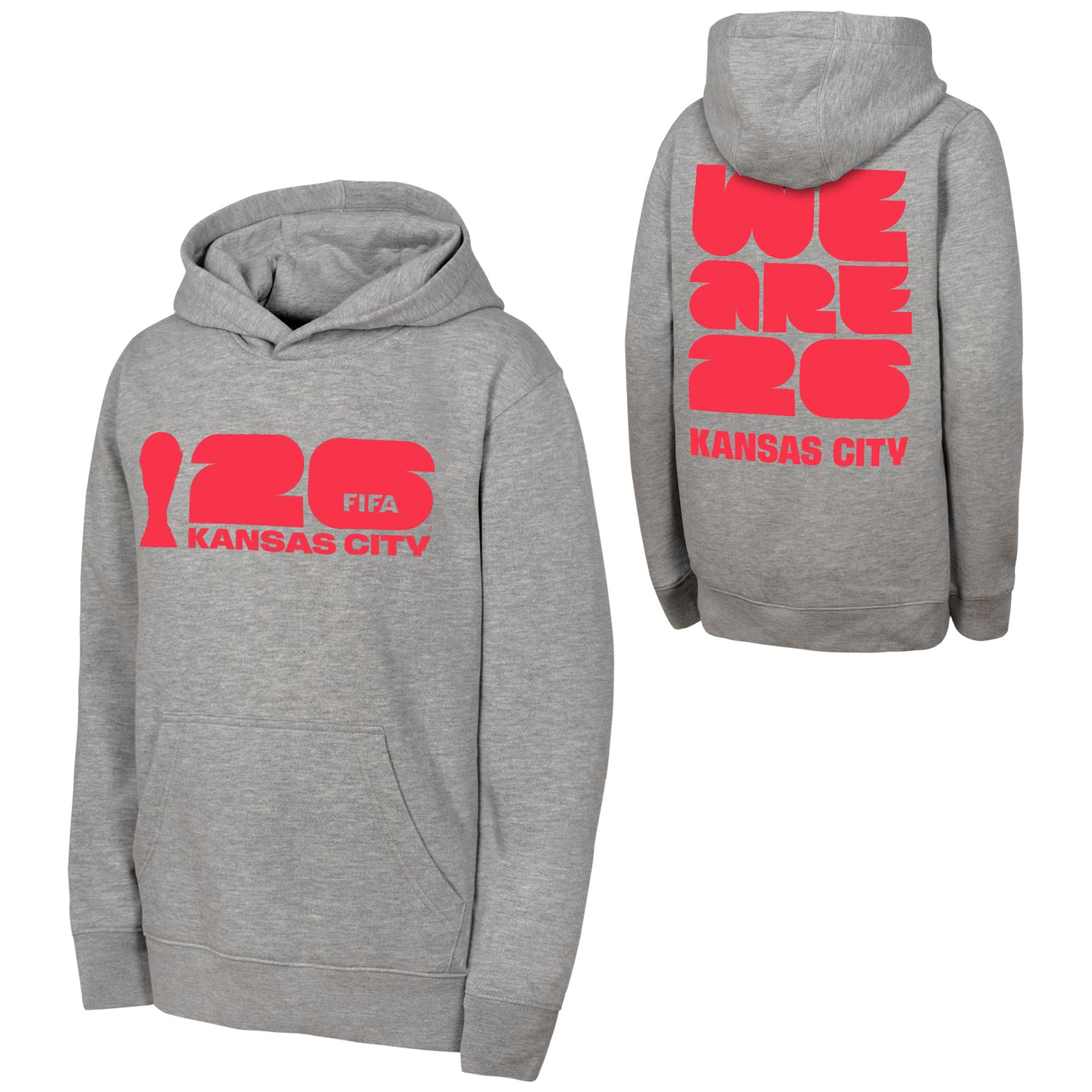 2026 World Cup Kansas City Grey Hoodie - Unisex