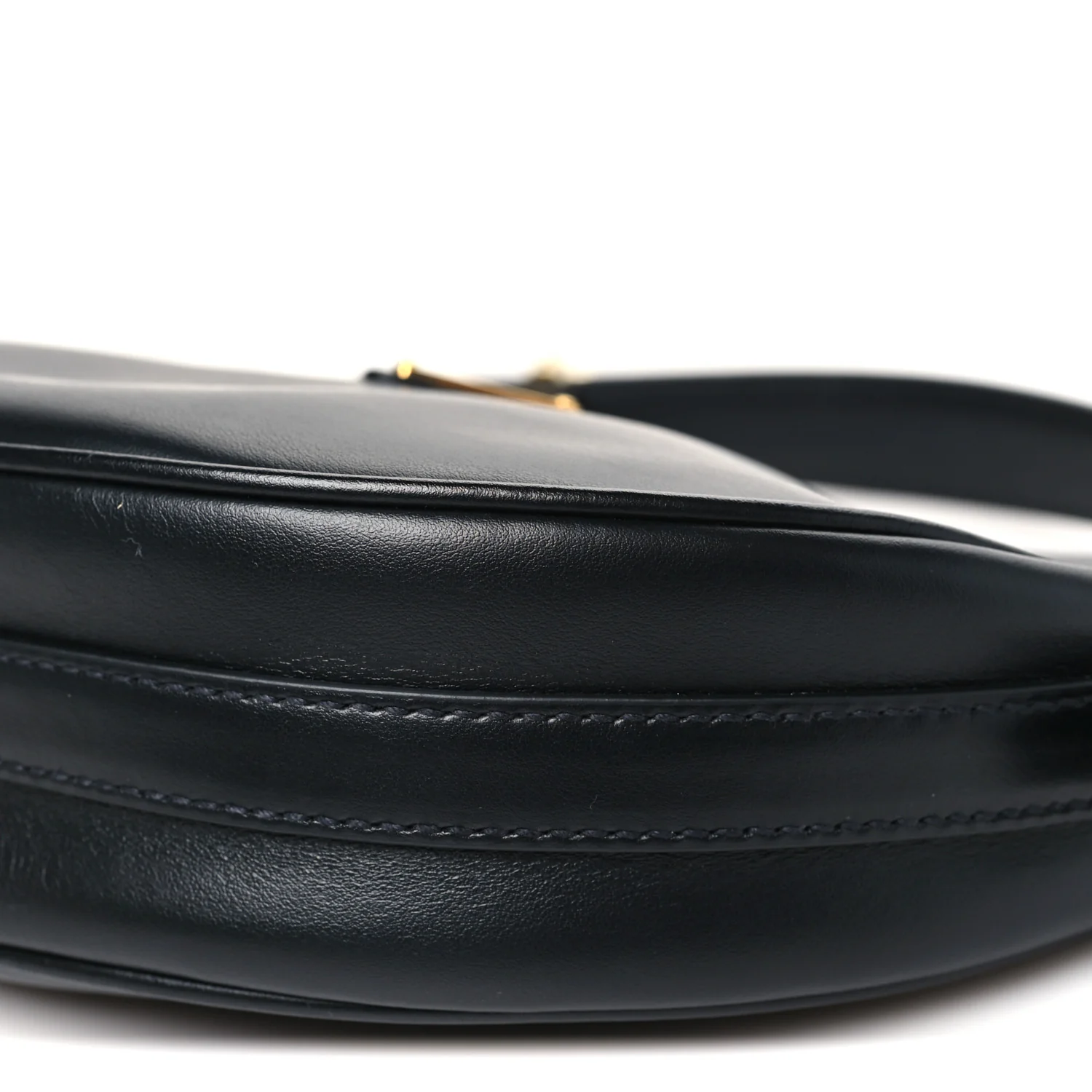 Soft Calfskin Arque Shoulder Bag Black - Top Club