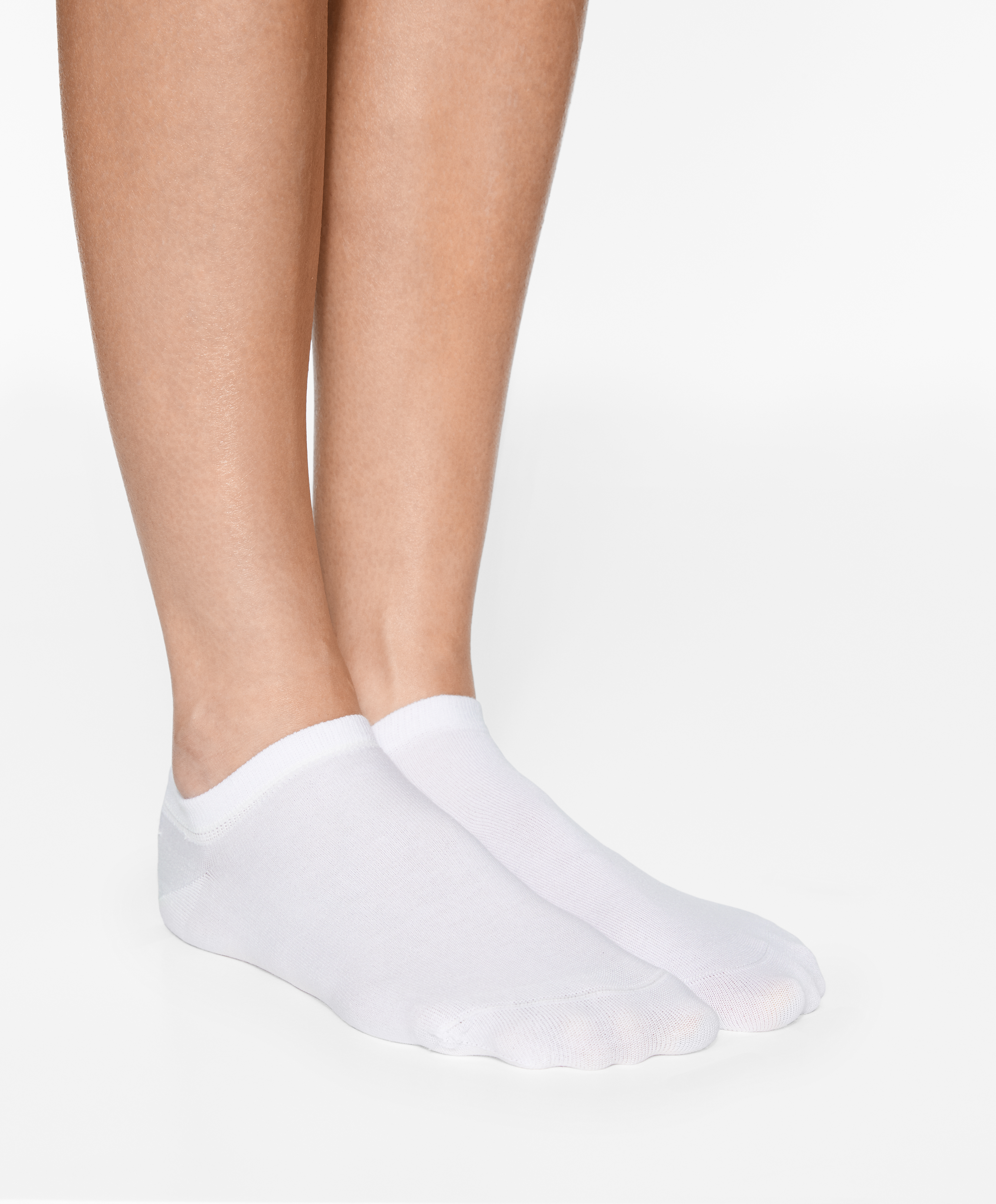 OYSHO 5 pairs of tab cotton blend sports sneaker socks