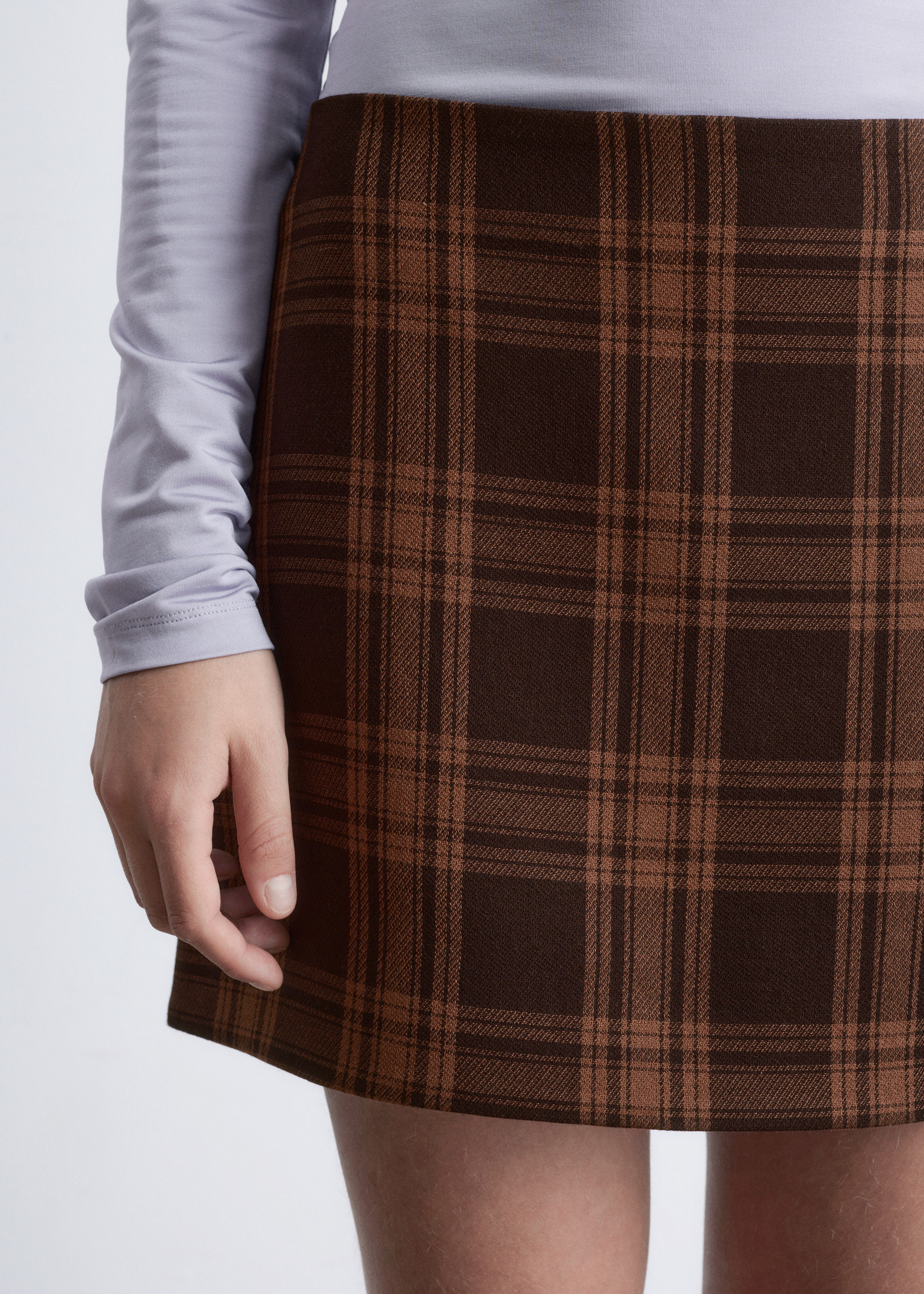 & Other Stories CHECKED MINI SKIRT