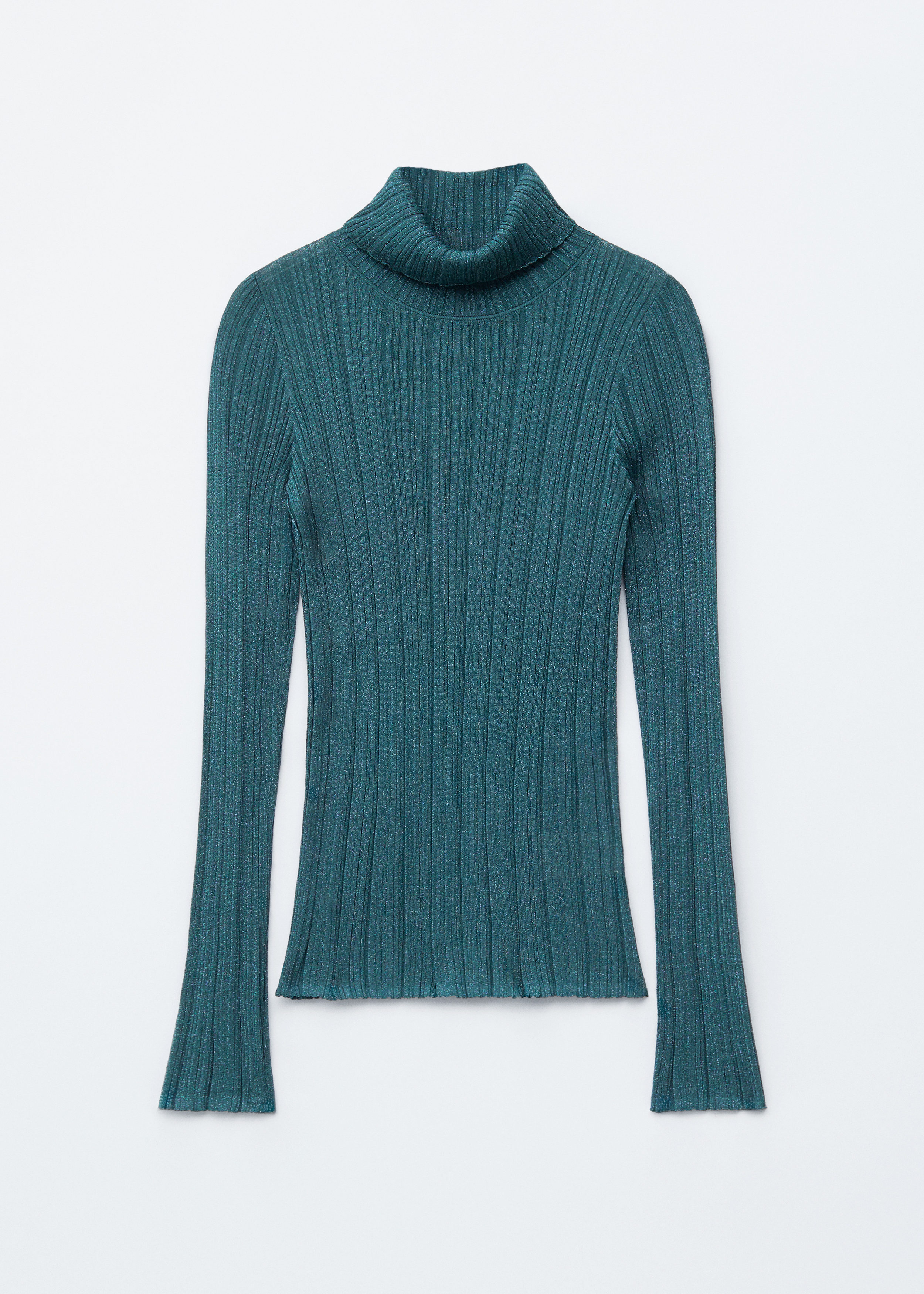 & Other Stories RIB-KNIT LUREX TURTLENECK