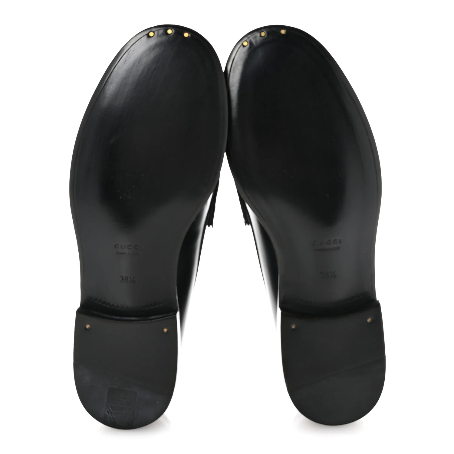 Calfskin Millennial Ribot Womens GG Loafers 38.5 Black - Top Club