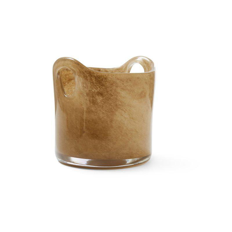 Windlicht Bruco glas camel