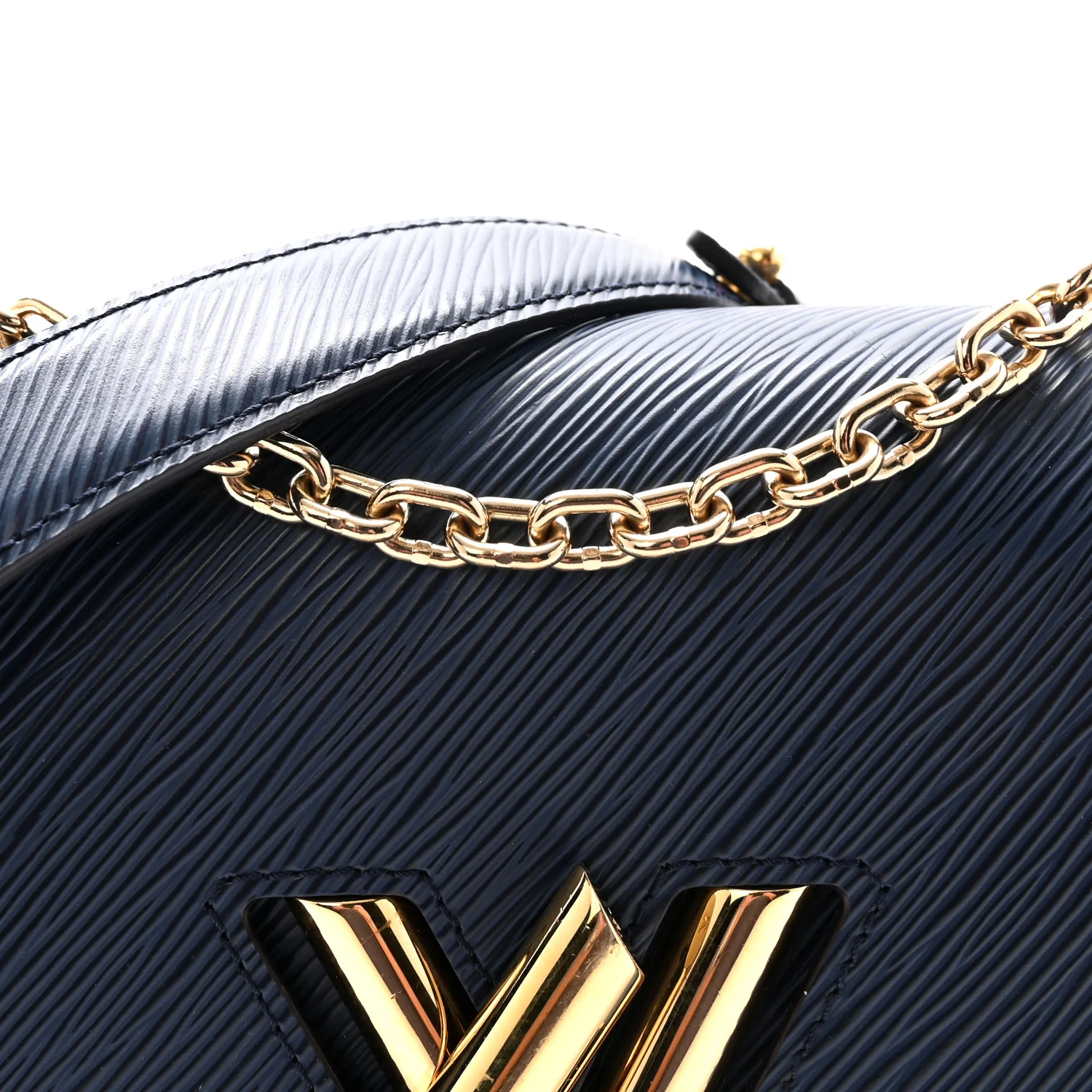 Epi Twist Shoulder Bag MM Indigo - Top Club