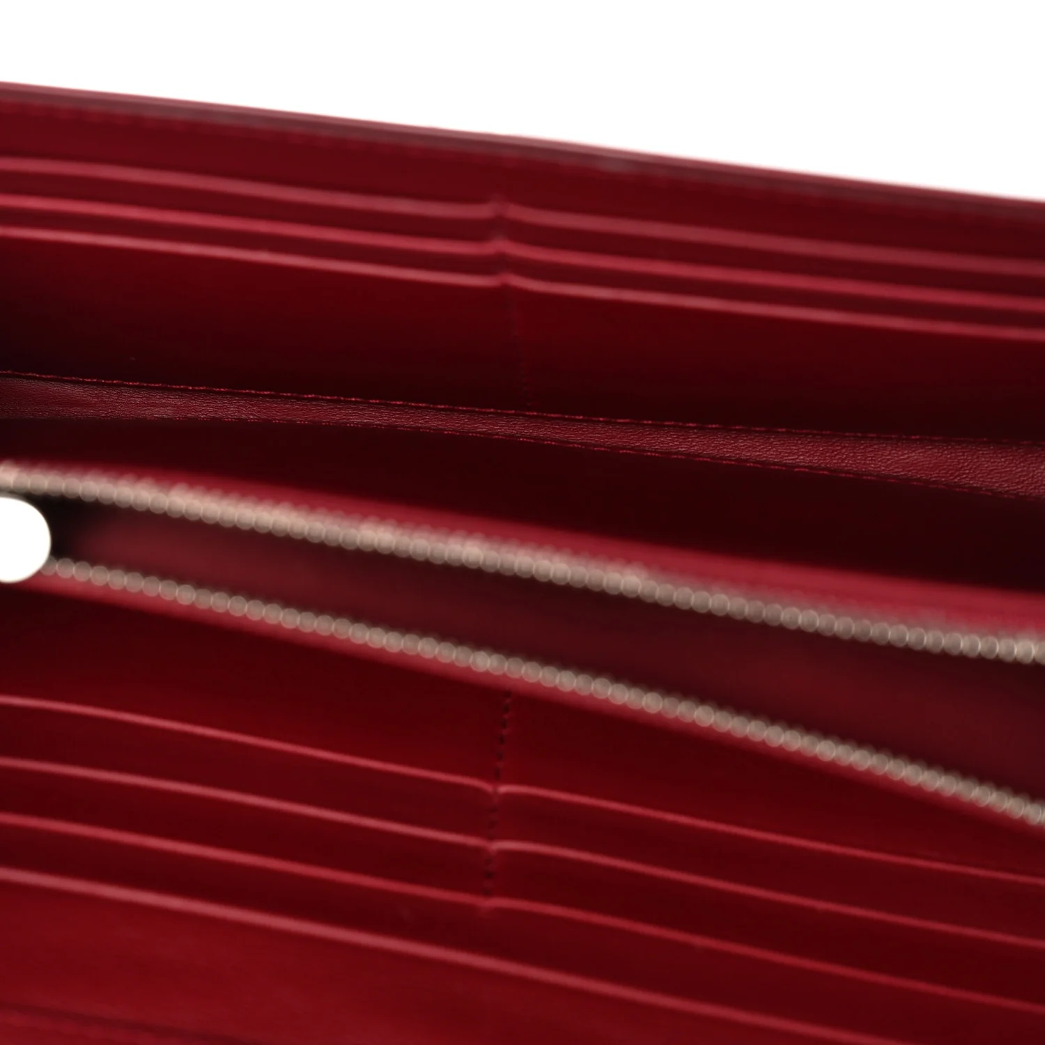 Patent Cannage Lady Dior Rendezvous Wallet On Chain Rouge Ceris - Top Club