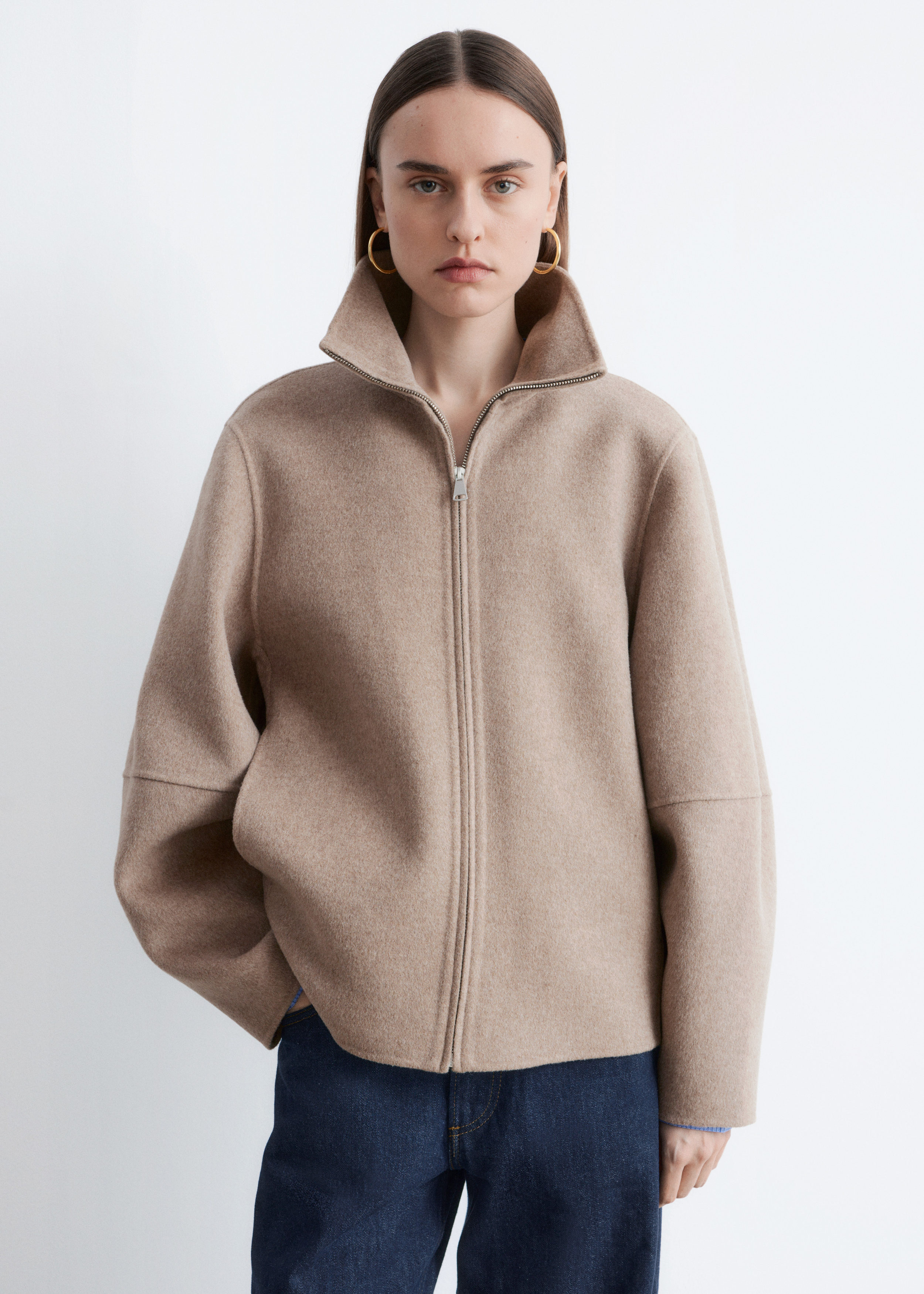 & Other Stories ZIP-UP WOOL JACKET