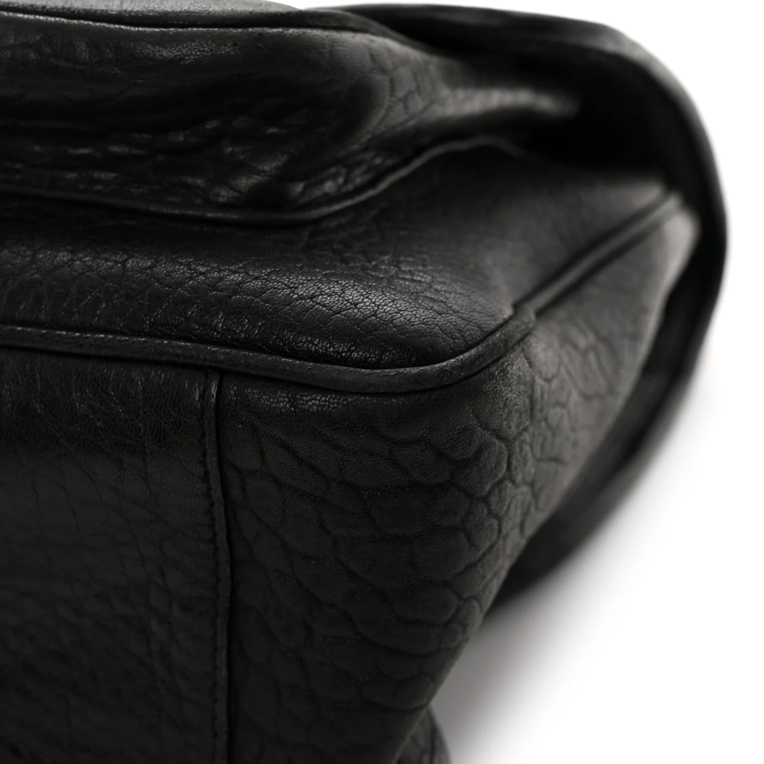Grained Lambskin Monogram Large Niki Chain Satchel Black - Top Club