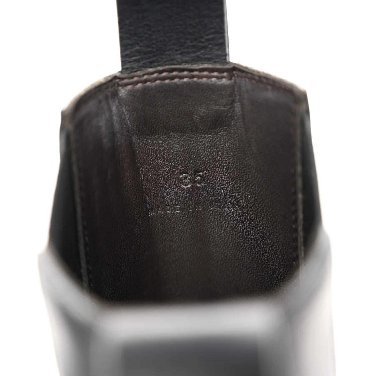 Calfskin The Tire Chelsea Boots 35 Black Green - Top Club