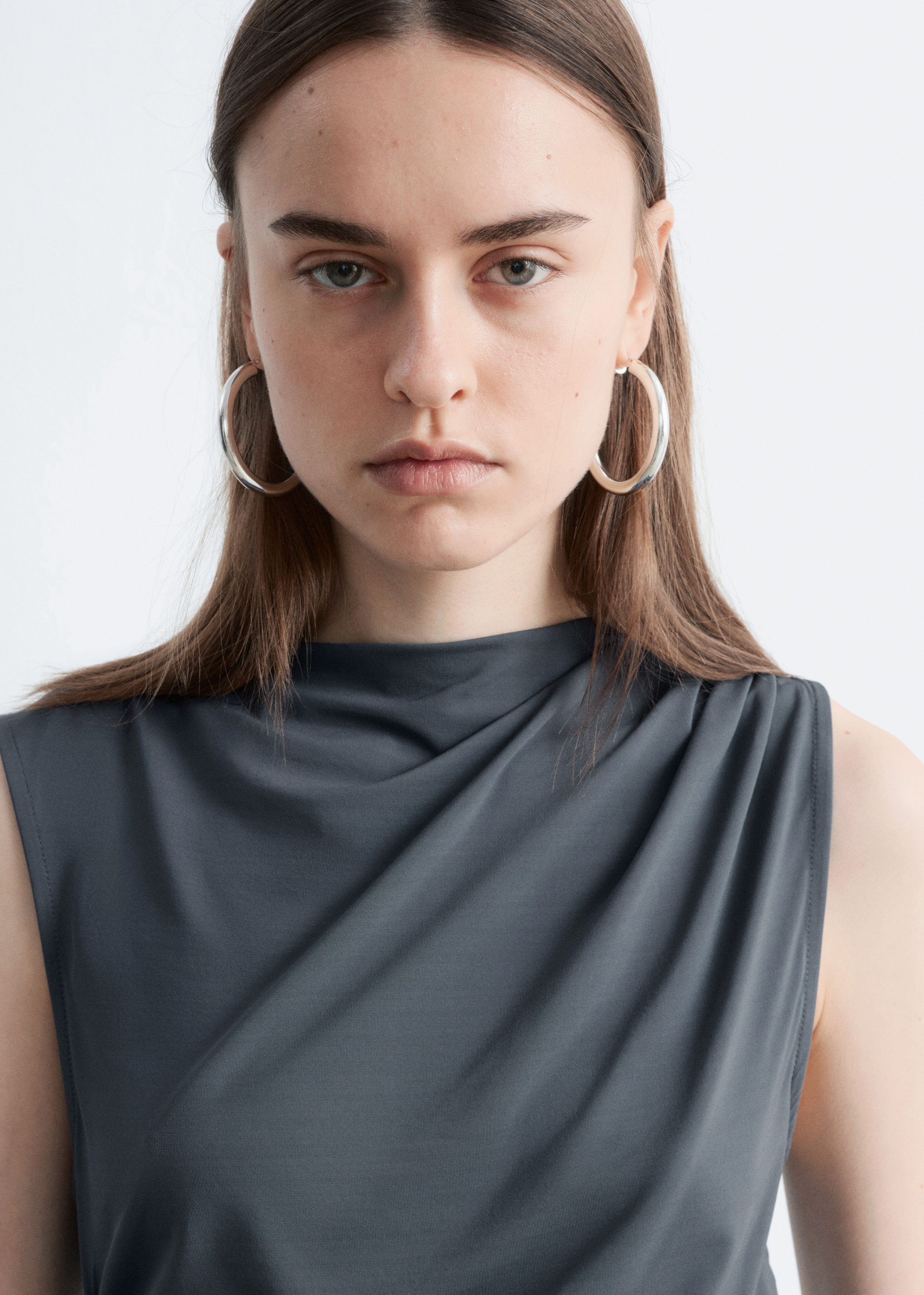 & Other Stories DRAPED JERSEY TOP
