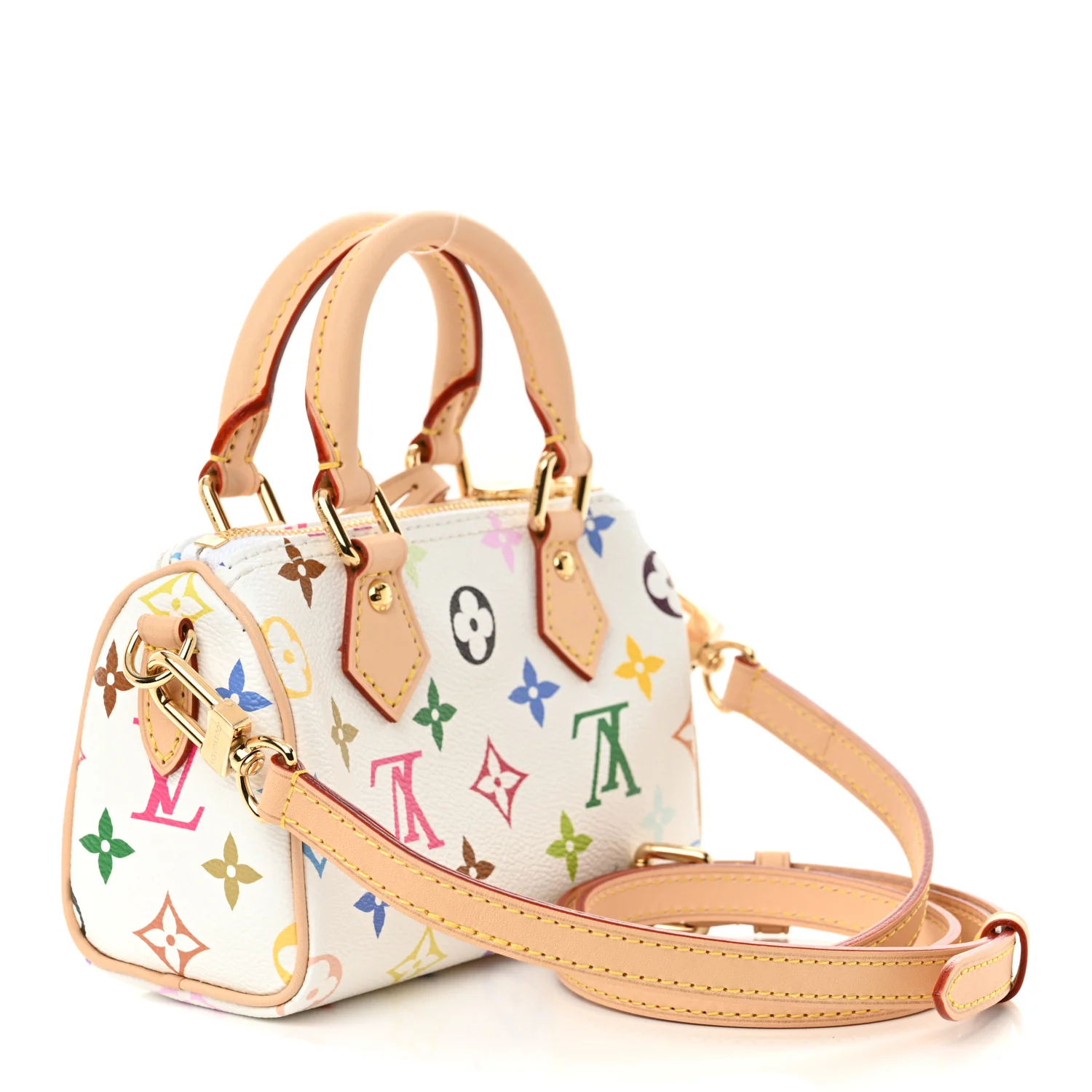 LV X TM Monogram Multicolor Nano Speedy White - Top Club