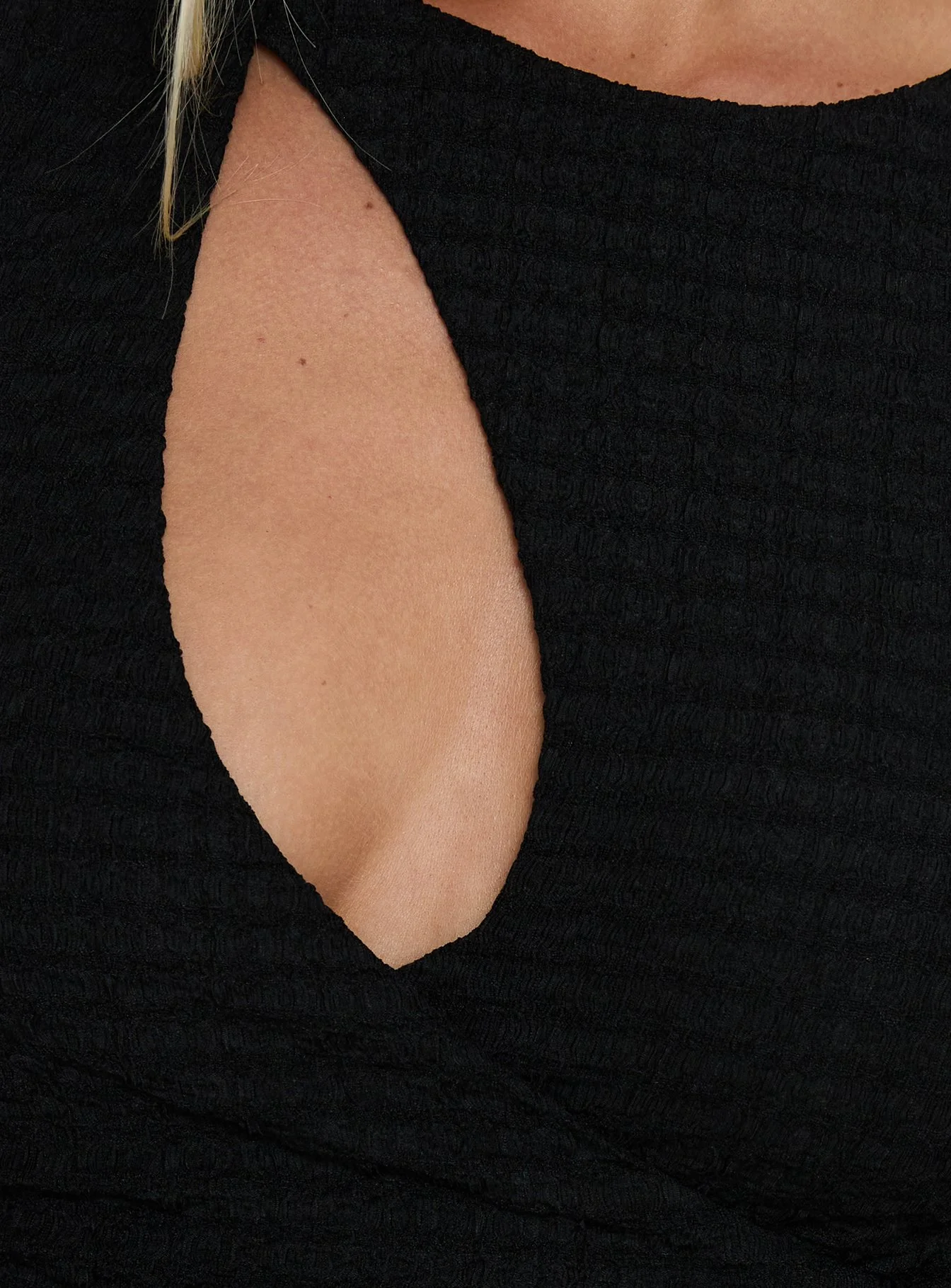 Cymone Cut Out Maxi Dress Black