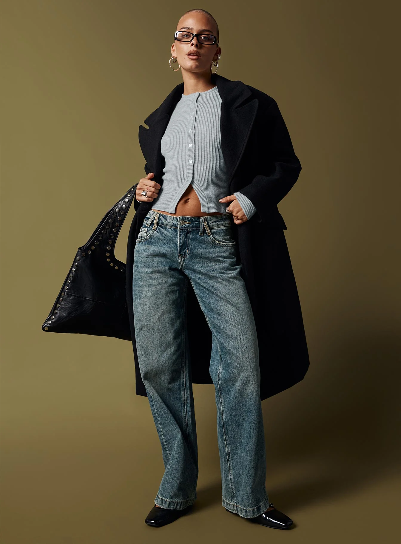 Inferno Longline Coat Black