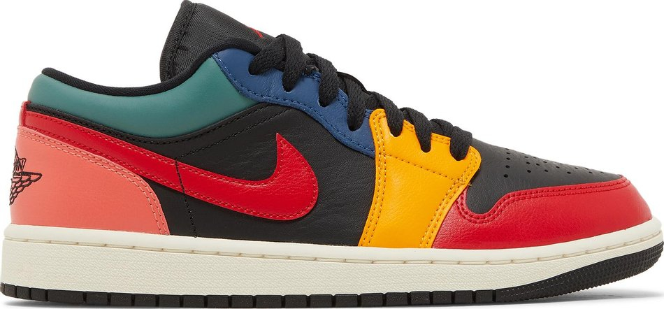 Wmns Air Jordan 1 Low SE  Black Multi-Color  DN3739-060 - Sneaker Replica Workshop