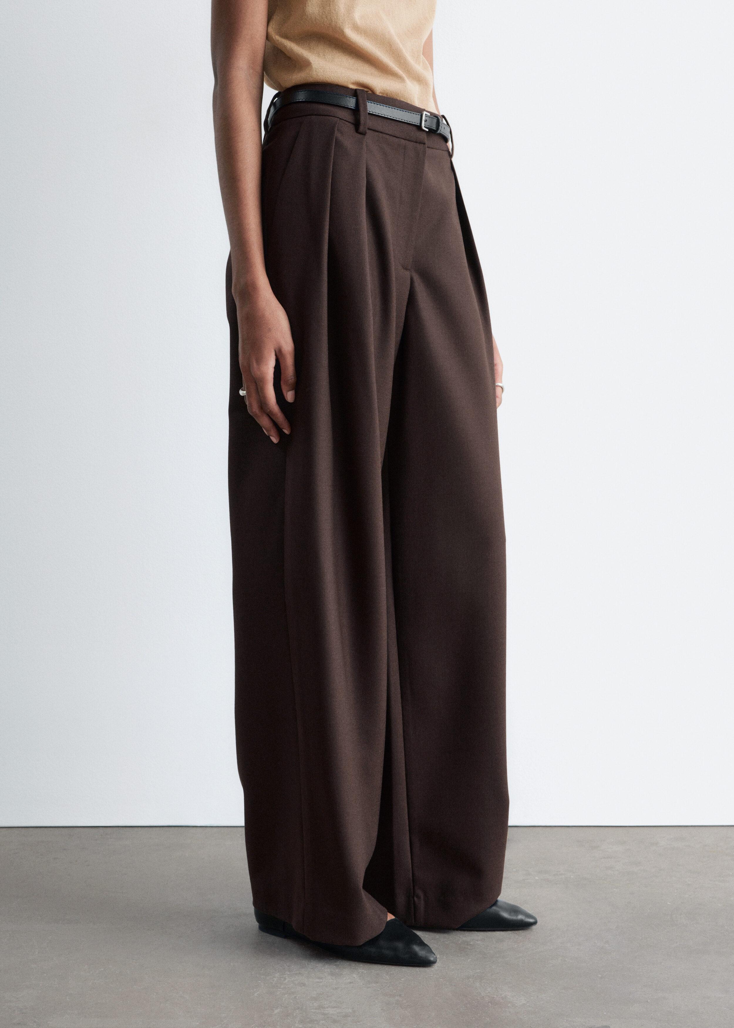 & Other Stories WOOL-BLEND TAILORED TROUSERS