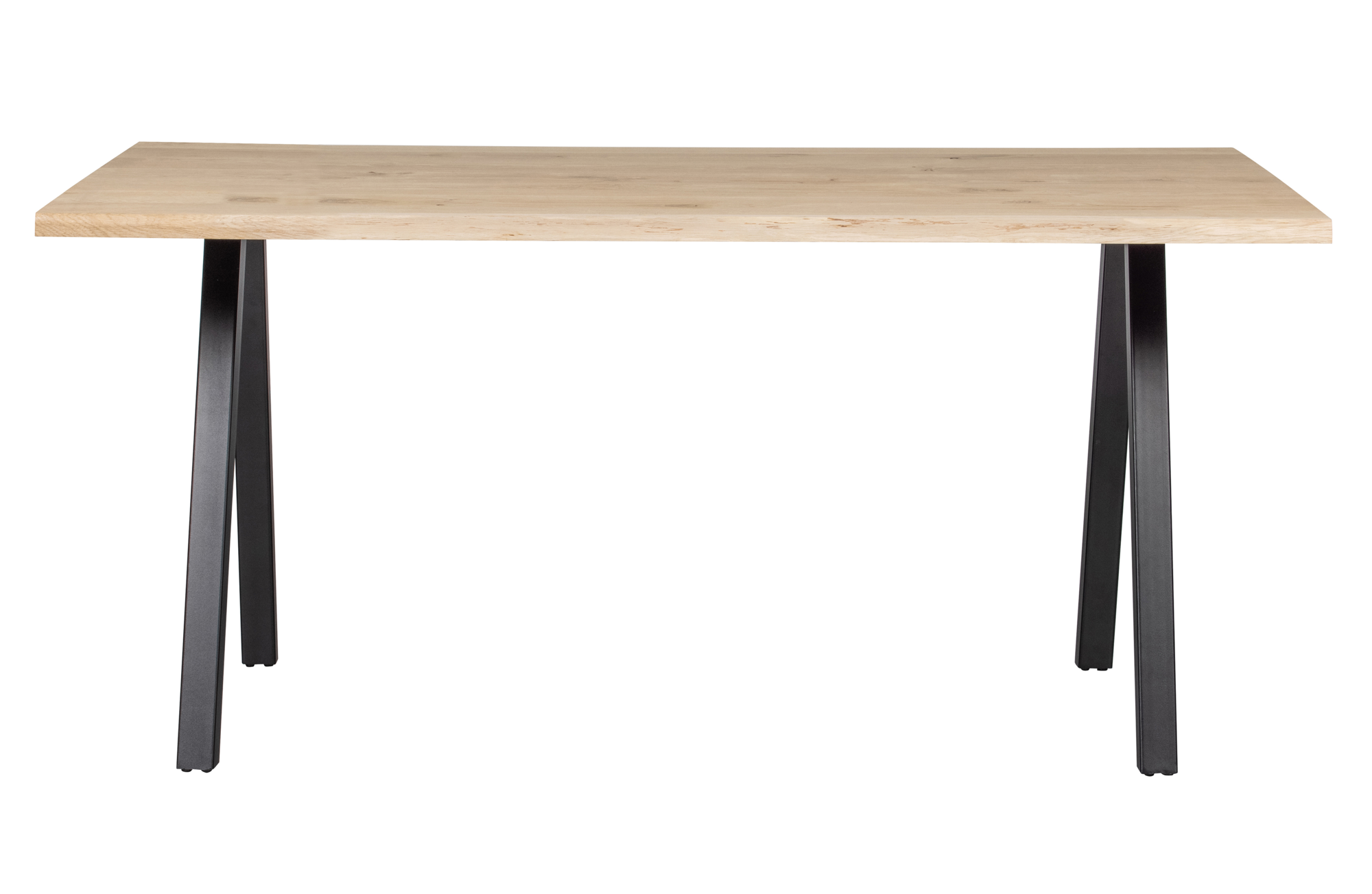 WOOOD tafel Tablo boomstam eiken 160x90 [fsc] Tablo Tafel  Boomstam Eiken 160x90 [fsc] - 2-standen poot vierkant