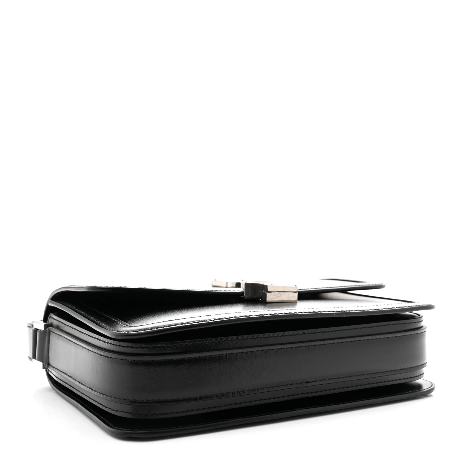 Box Calfskin Monogram Medium Solferino Satchel Black - Top Club