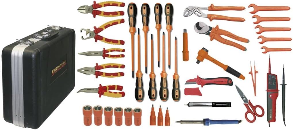 JUEGO DE ELECTRICIDAD 37 PCS CON MALETA