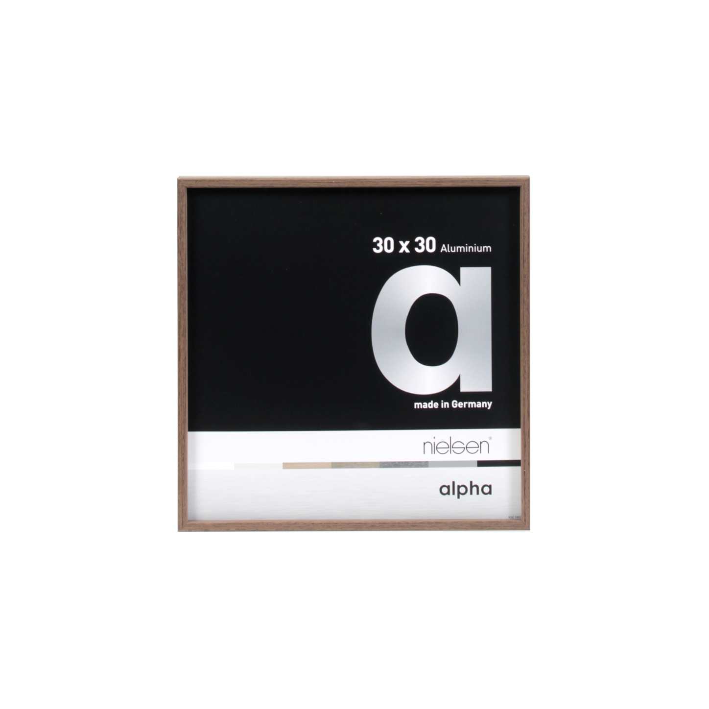 Alpha lijst 30x30 cm Alpha lijst - Light Wenge