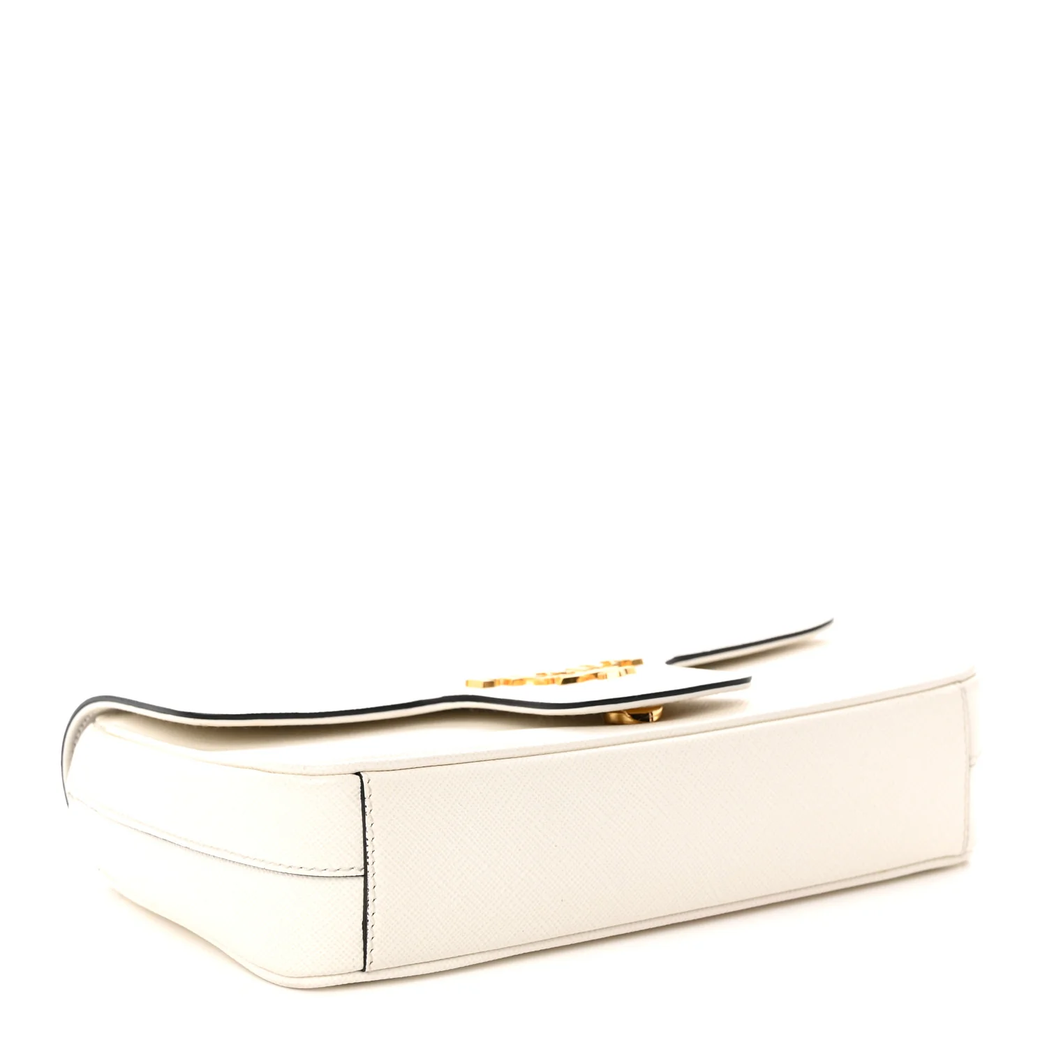 Saffiano Flap Shoulder Bag Talco - Top Club