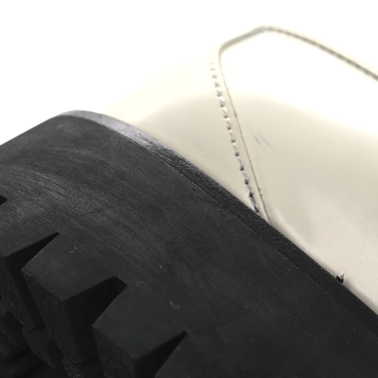 Cordovan Lux Womens Jeanne Platform Lug Sole 30/45mm Loafers 39 Mystic White - Top Club