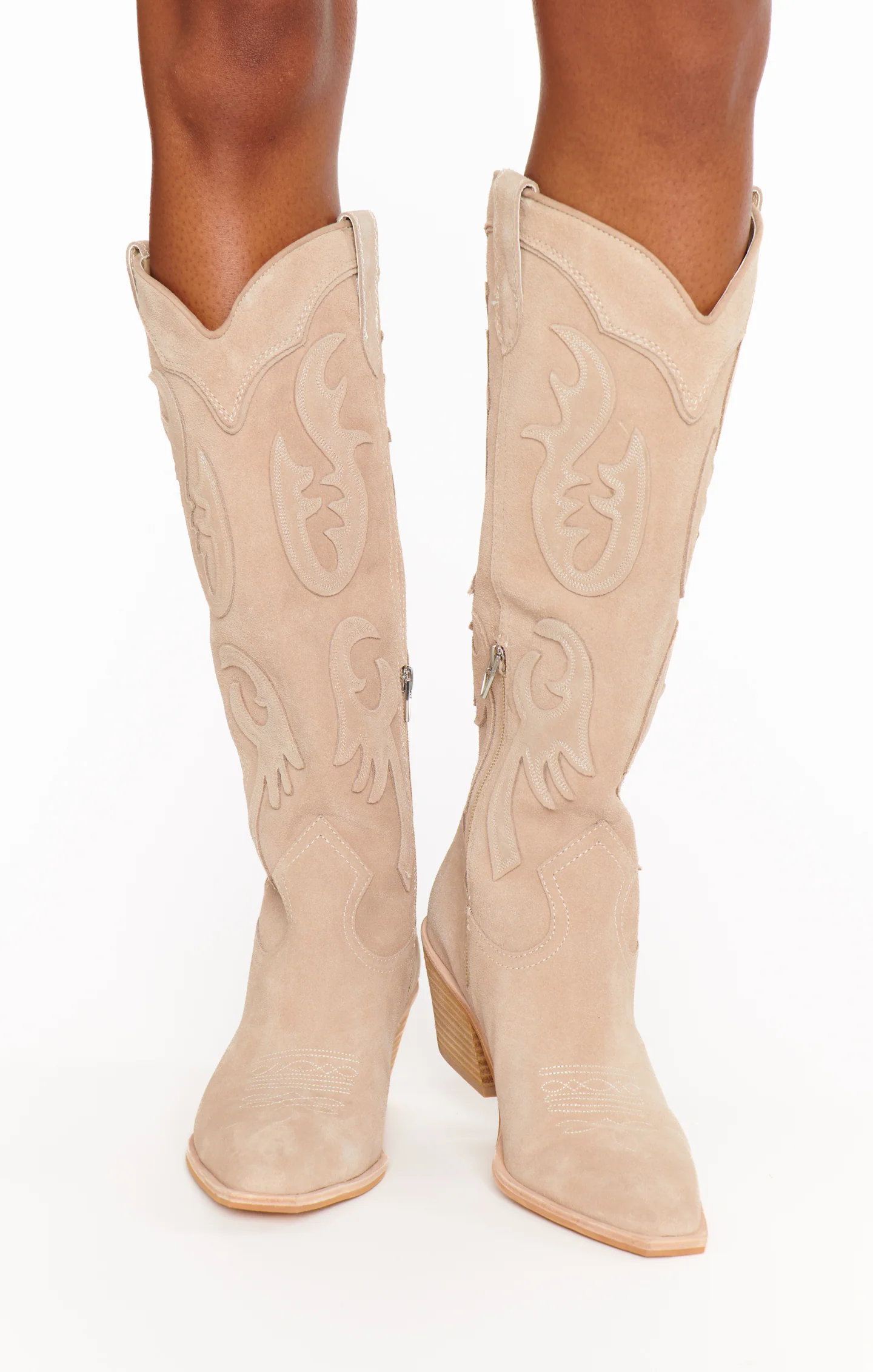 Dolce Vita Samsin Cowboy Boot ~ Taupe