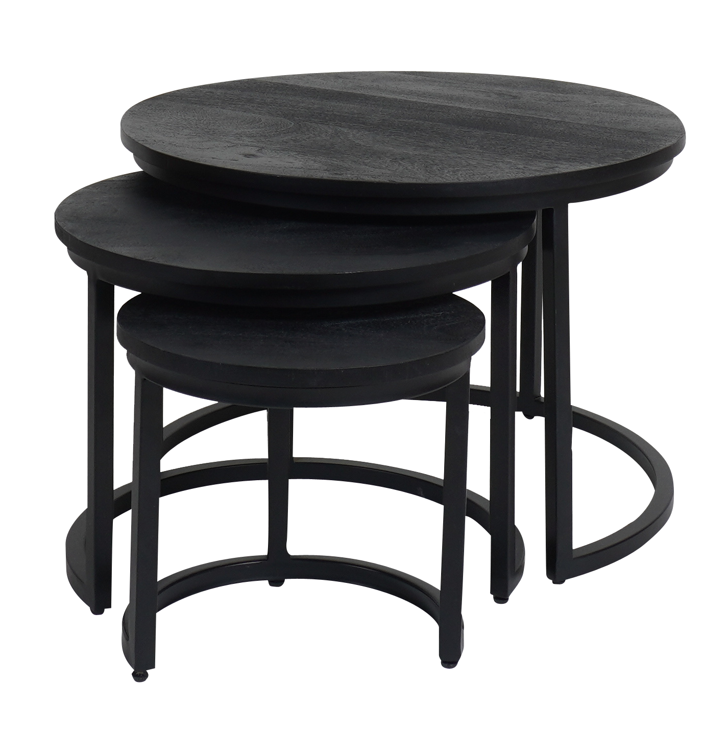 Salontafel Erjan Zwart - Set van 3