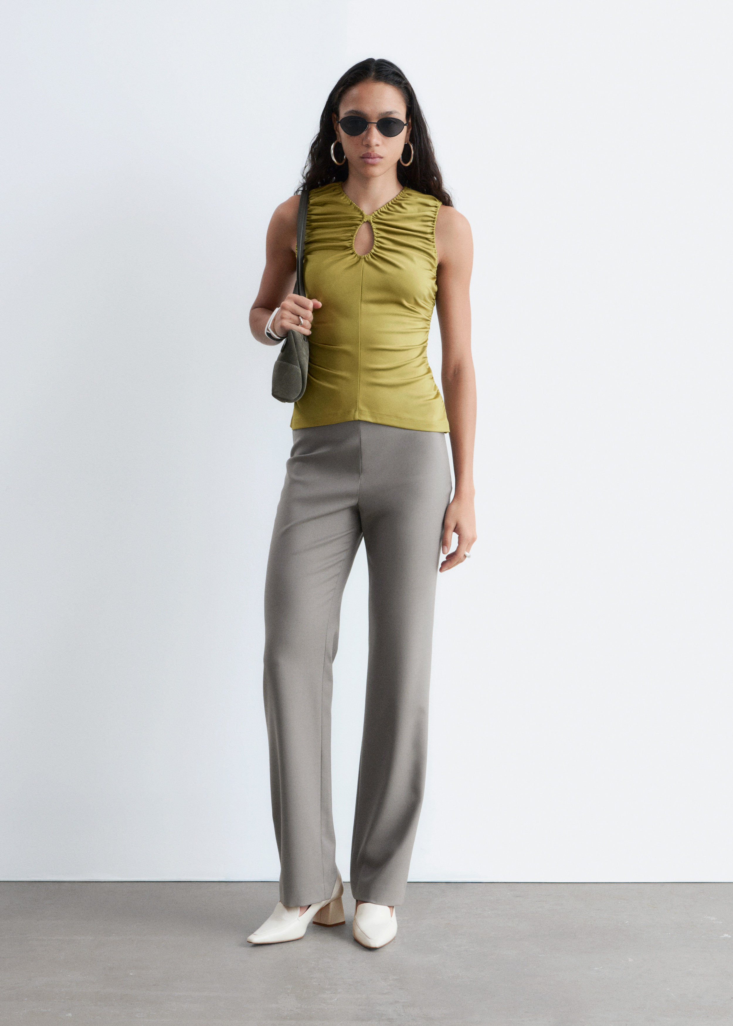 & Other Stories STRAIGHT-LEG WOOL TROUSERS
