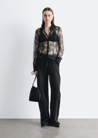 & Other Stories TAPERED LACE SHIRT