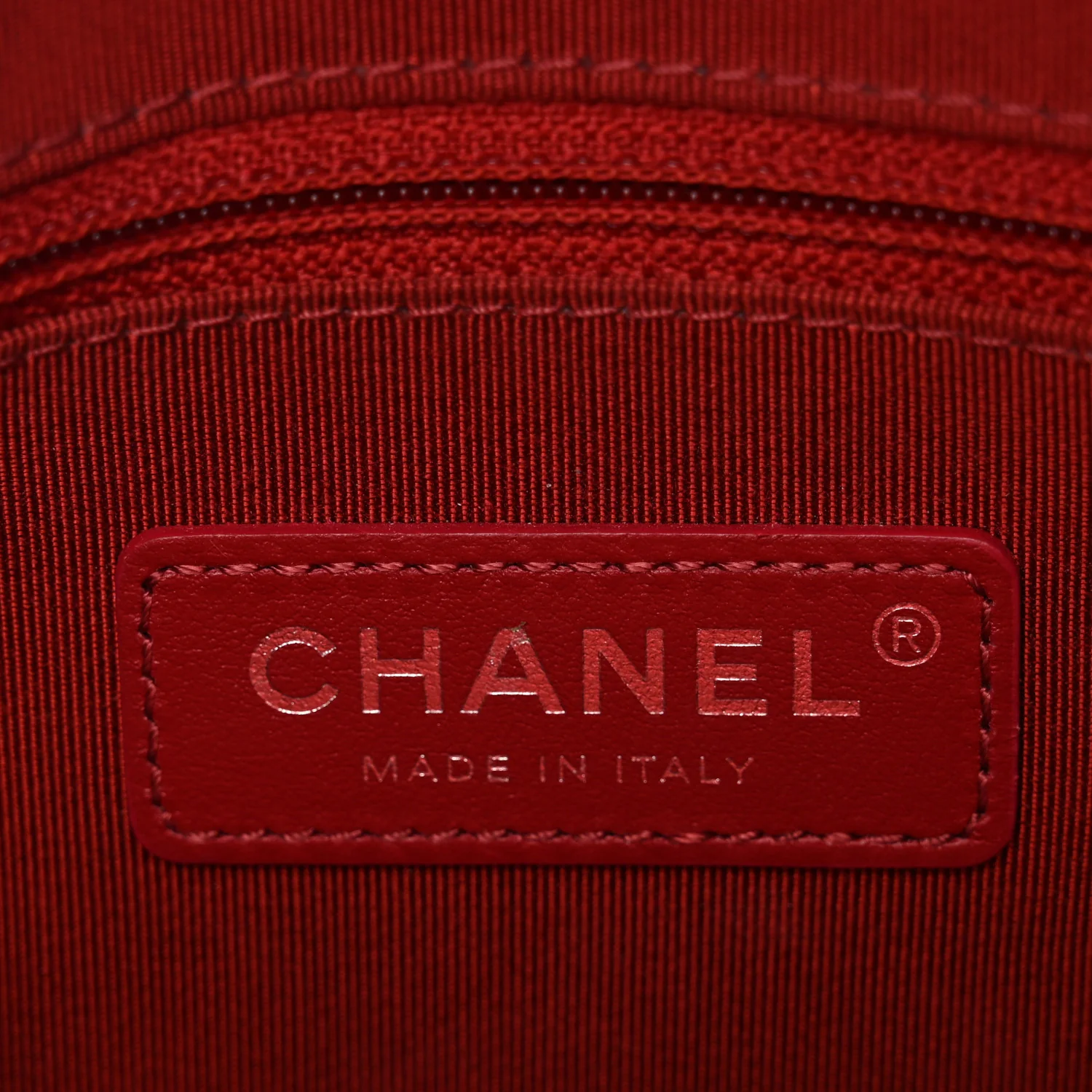 Calfskin Chain 20s Signature Bowling Bag Red - Top Club