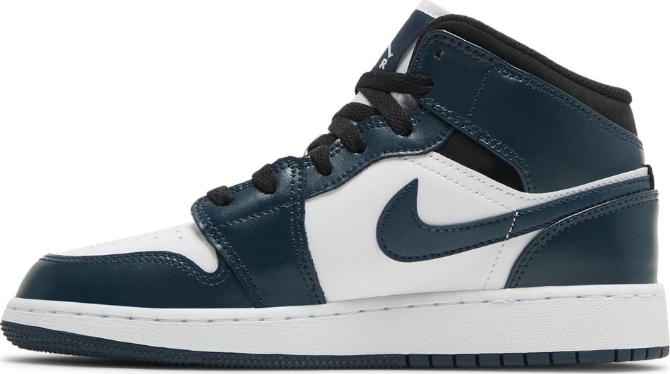 Air Jordan 1 Mid GS  Armory Navy  554725-411 - Sneaker Replica Workshop