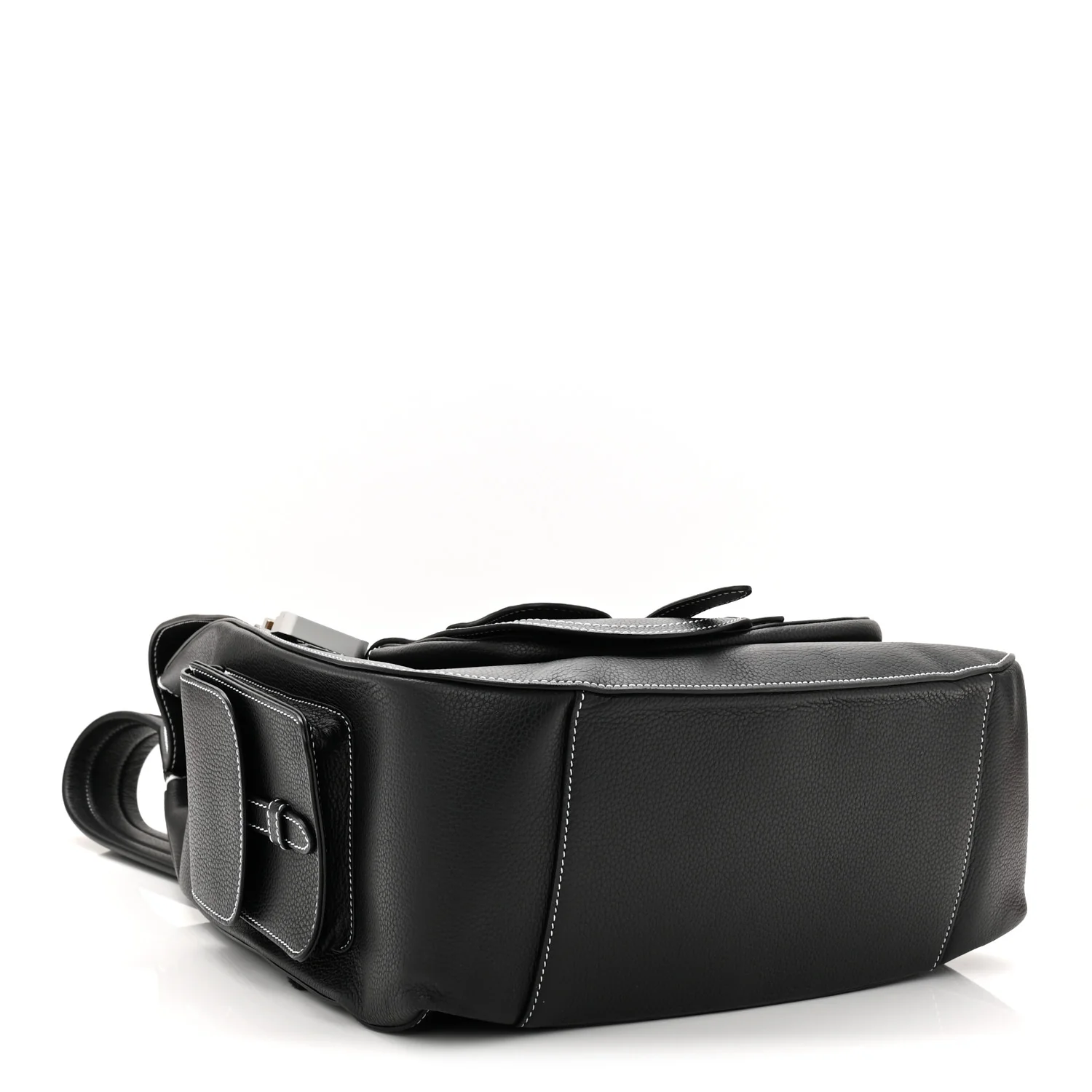 Grained Calfskin Maxi Gallop Backpack Black - Top Club