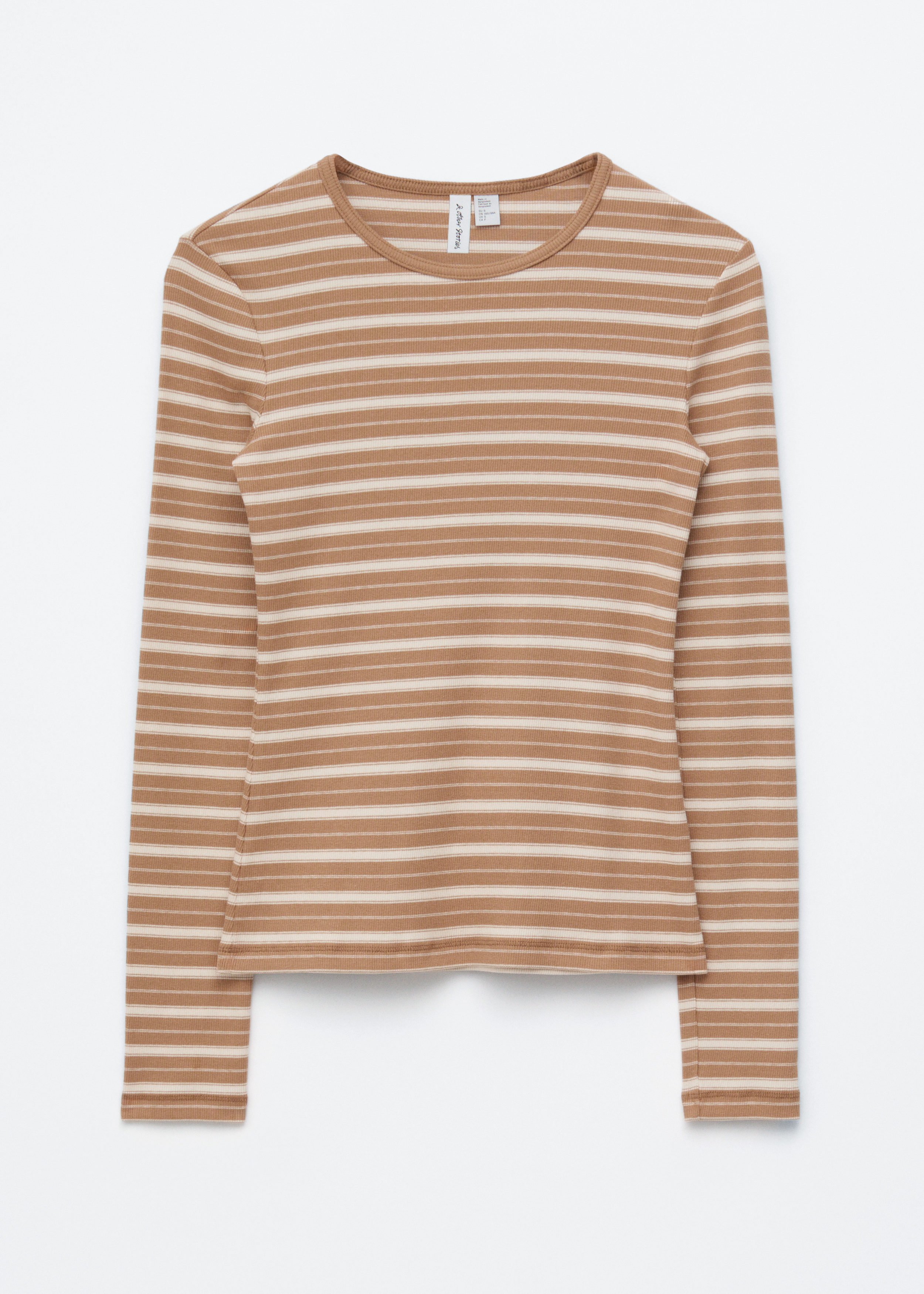 & Other Stories RIBBED LONG-SLEEVE TOP