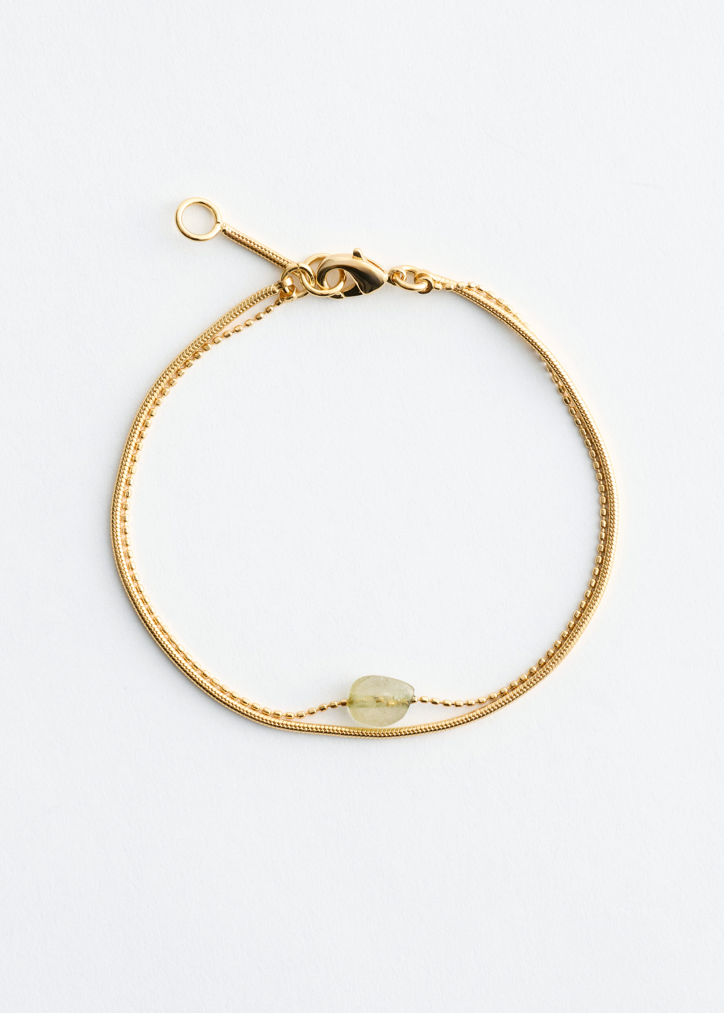 & Other Stories DOUBLE CHAIN QUARTZ BRACELET