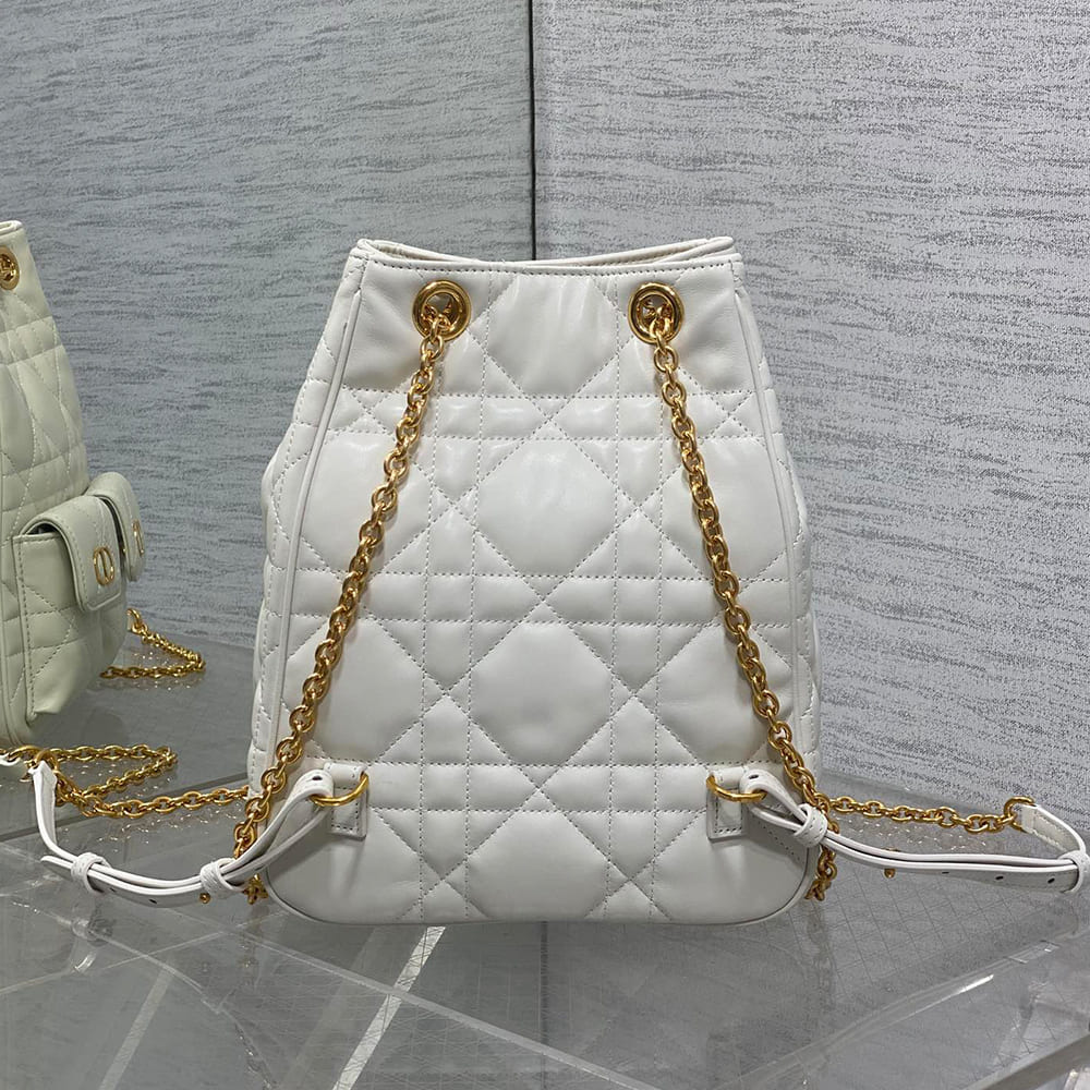 Dior Medium Dior Caro Multicarry Backpack with Chain(HIGH-END GRADE) - Top Club