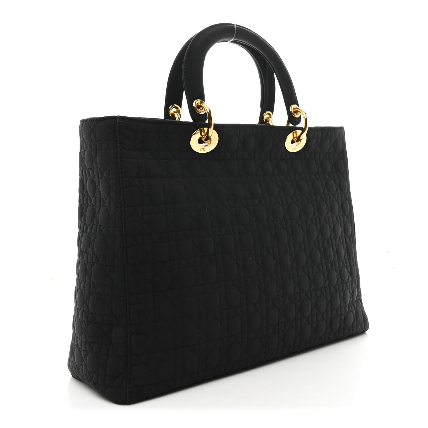 Nylon Cannage Large Lady Dior Black - Top Club