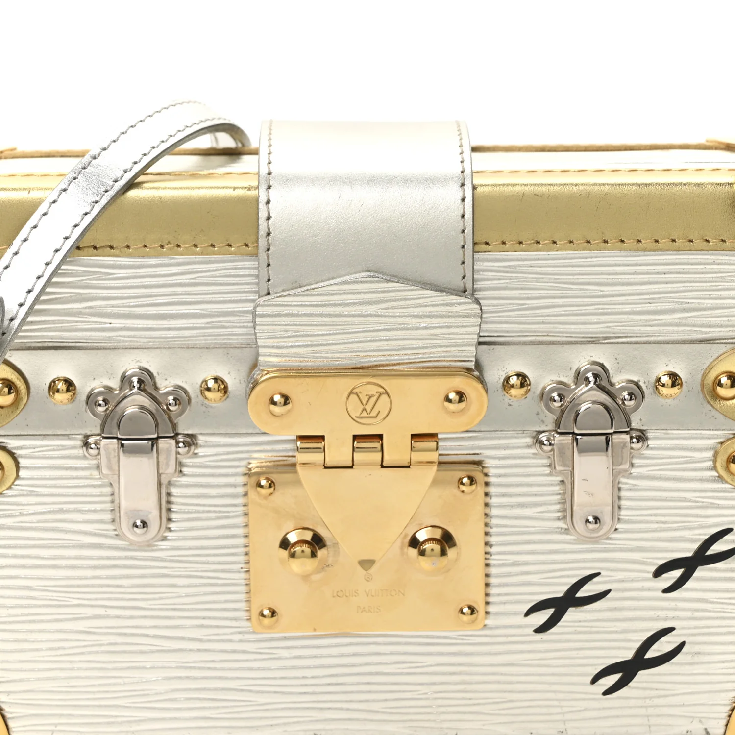 Metallic Epi Petite Malle Silver - Top Club