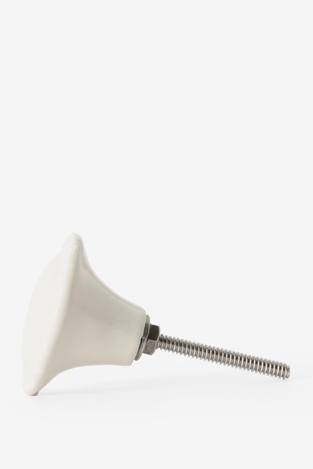 Beige ceramics deurknop ovaal