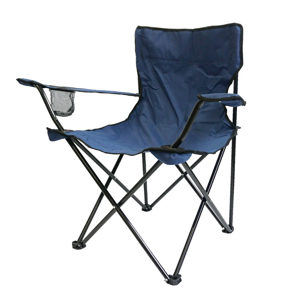 HOSA CAMPER navy - Folding chair with armrests