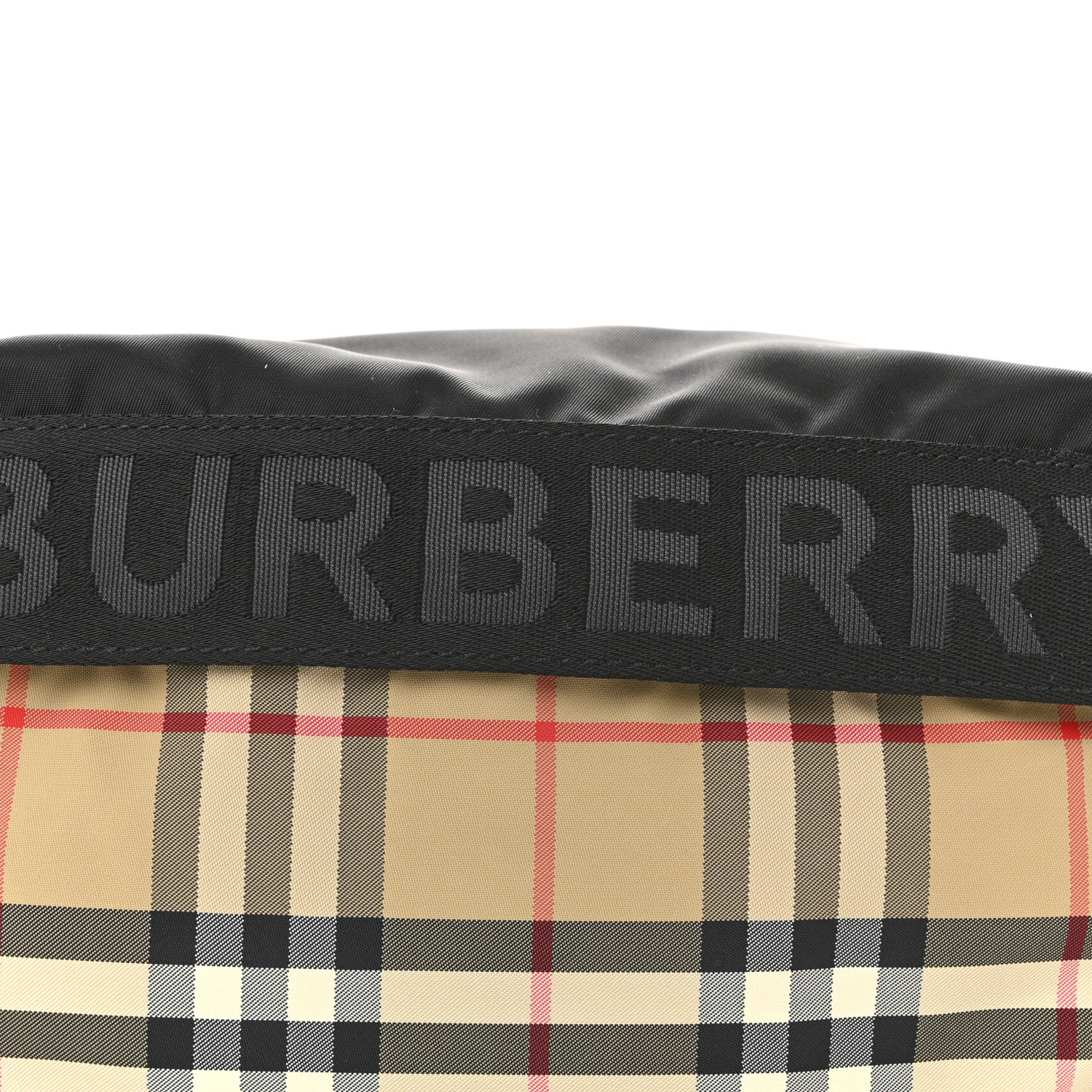 Nylon Vintage Check Sonny Bum Bag Archive Beige Black - Top Club