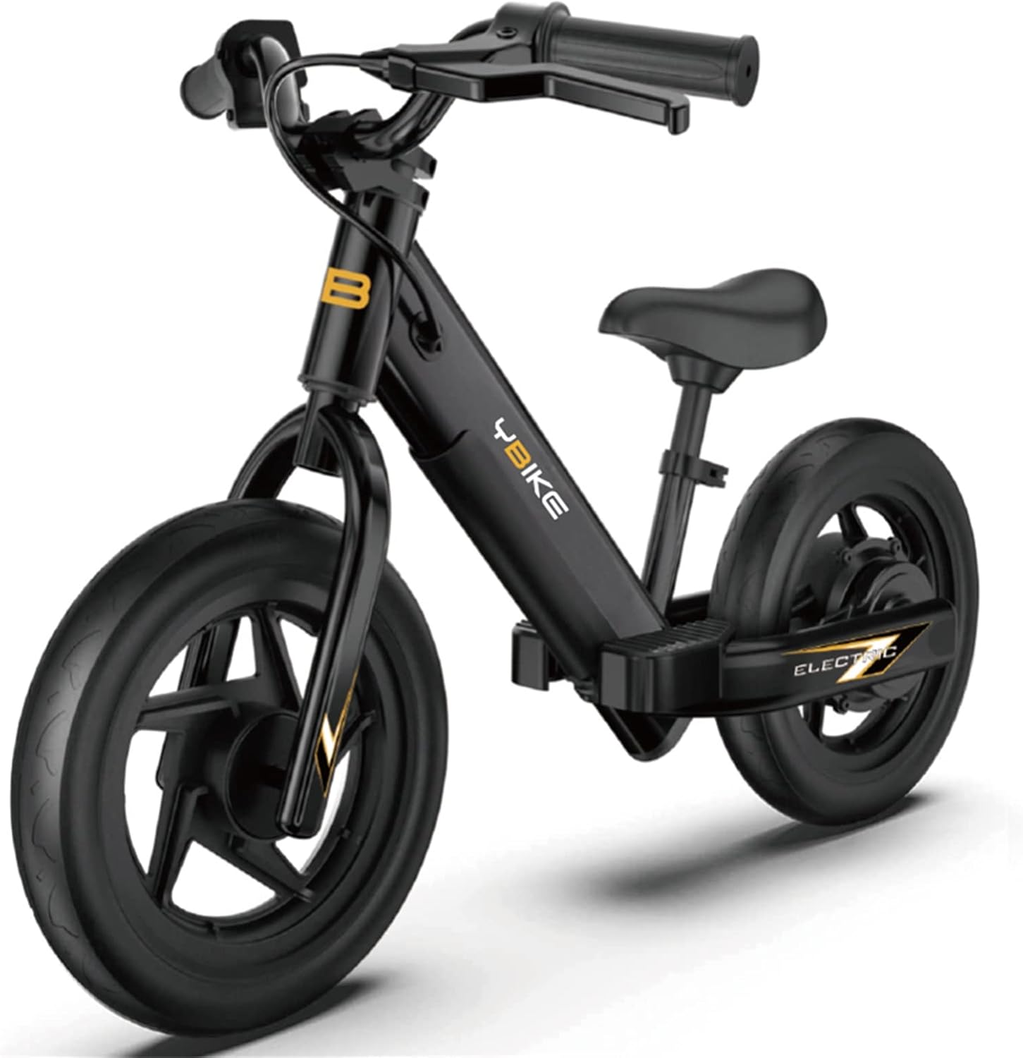 Ybike Bicicletta Elettrica di Bilanciamento per Bambini 3-5 Anni, 12 Pollici bici senza pedali, Design Sicuro e Leggero, Bici Elettrica con Sedile Regolabile, Ideale per Apprendimento Equilibrio