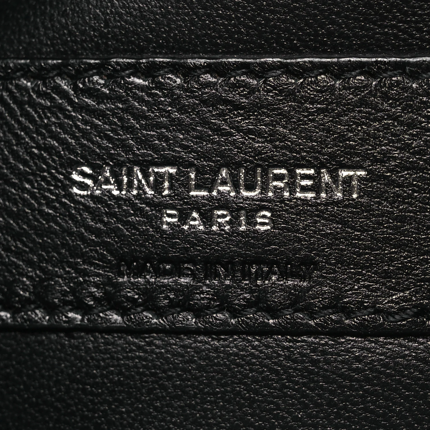Calfskin Crocodile Embossed West Hollywood Monogram Fold Over Clutch Black - Top Club