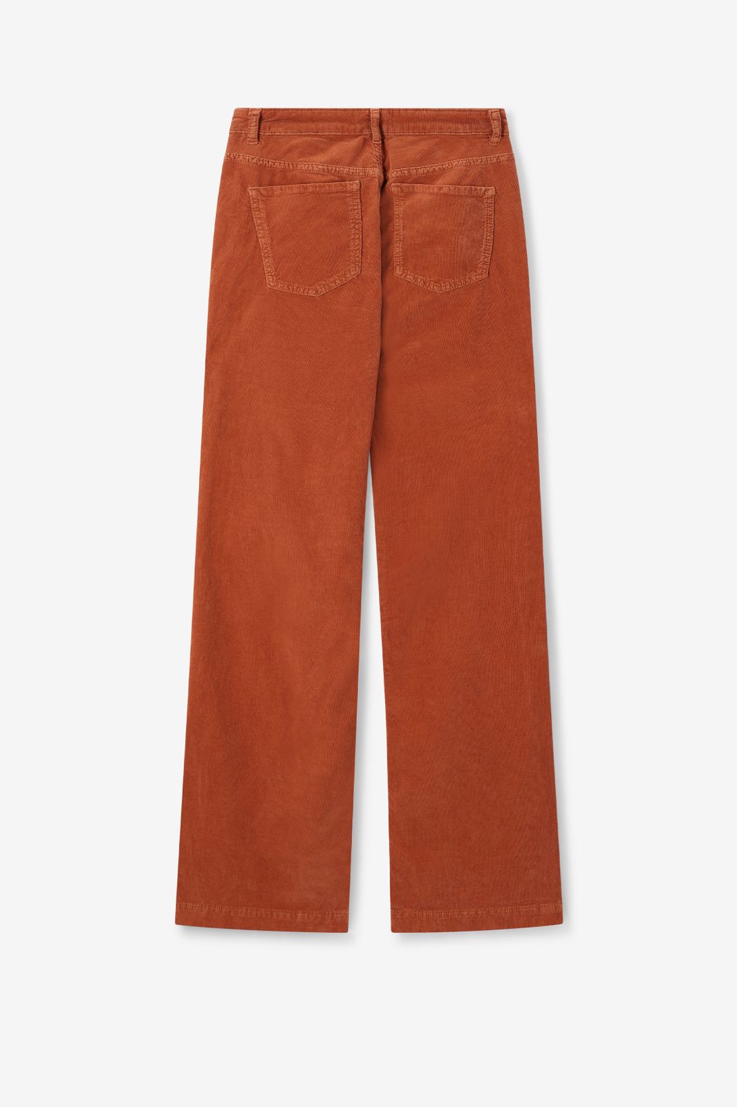 Bruine corduroy flaired broek